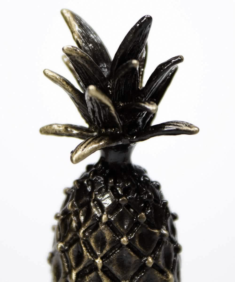 Pineapple Lamp Finial Antique Brass Metal 2.5"h Tall