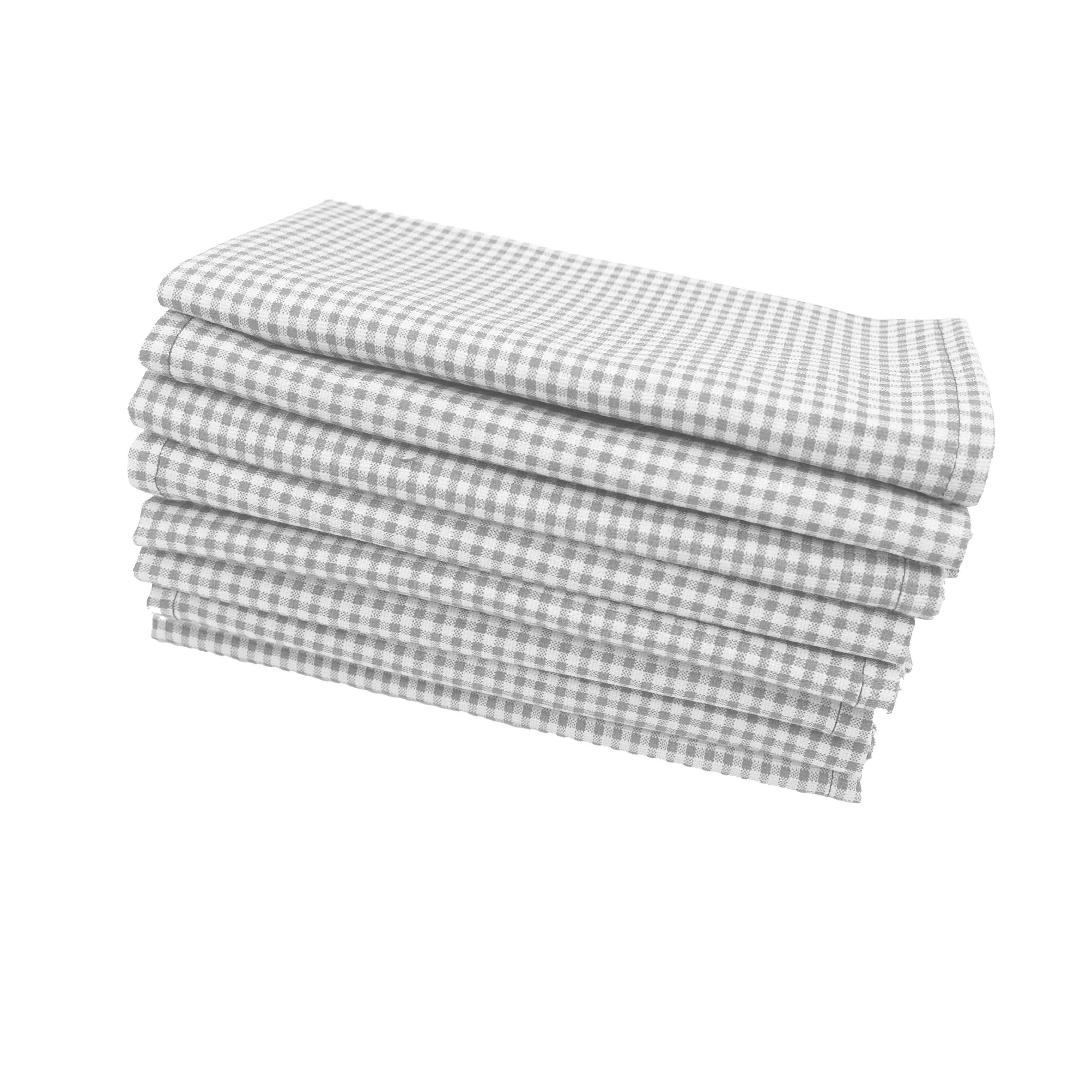 Madrid Grey Cloth Napkins - Set of 8