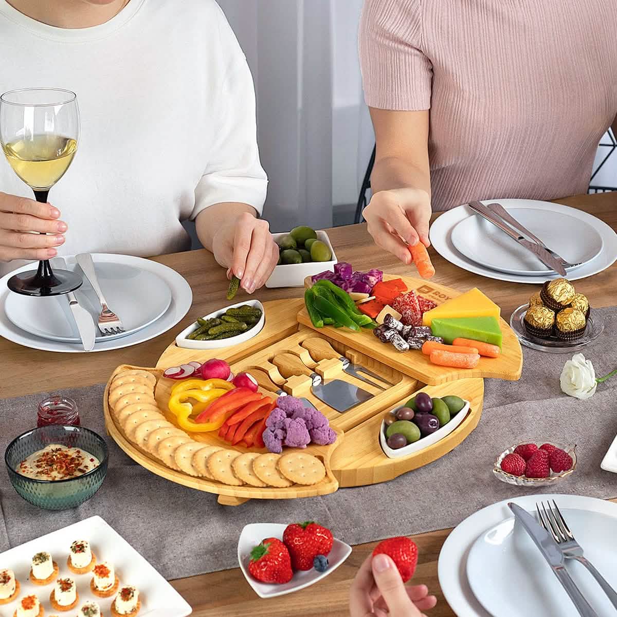 Cheese Board Set, Round - Includes Serving Tools