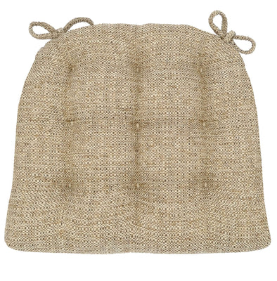 Brisbane Camel Tweed Dining Chair Pad - Barnett Home Decor - Beige