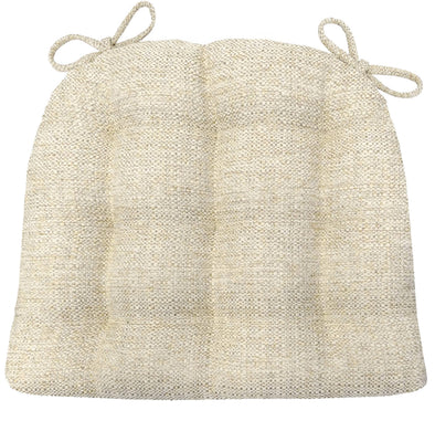 Brisbane Natural Dining Chair Cushions - Barnett Home Decor - Ivory & Pearl - Beige Tan