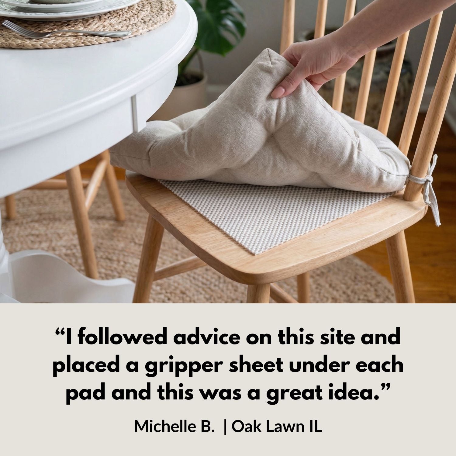Gripper Sheet - Make cushions non-slip