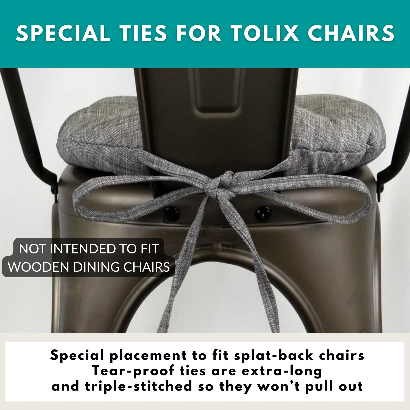 Santa Fe Serape Stripe Industrial Chair Cushion - Latex Foam Fill Reversible