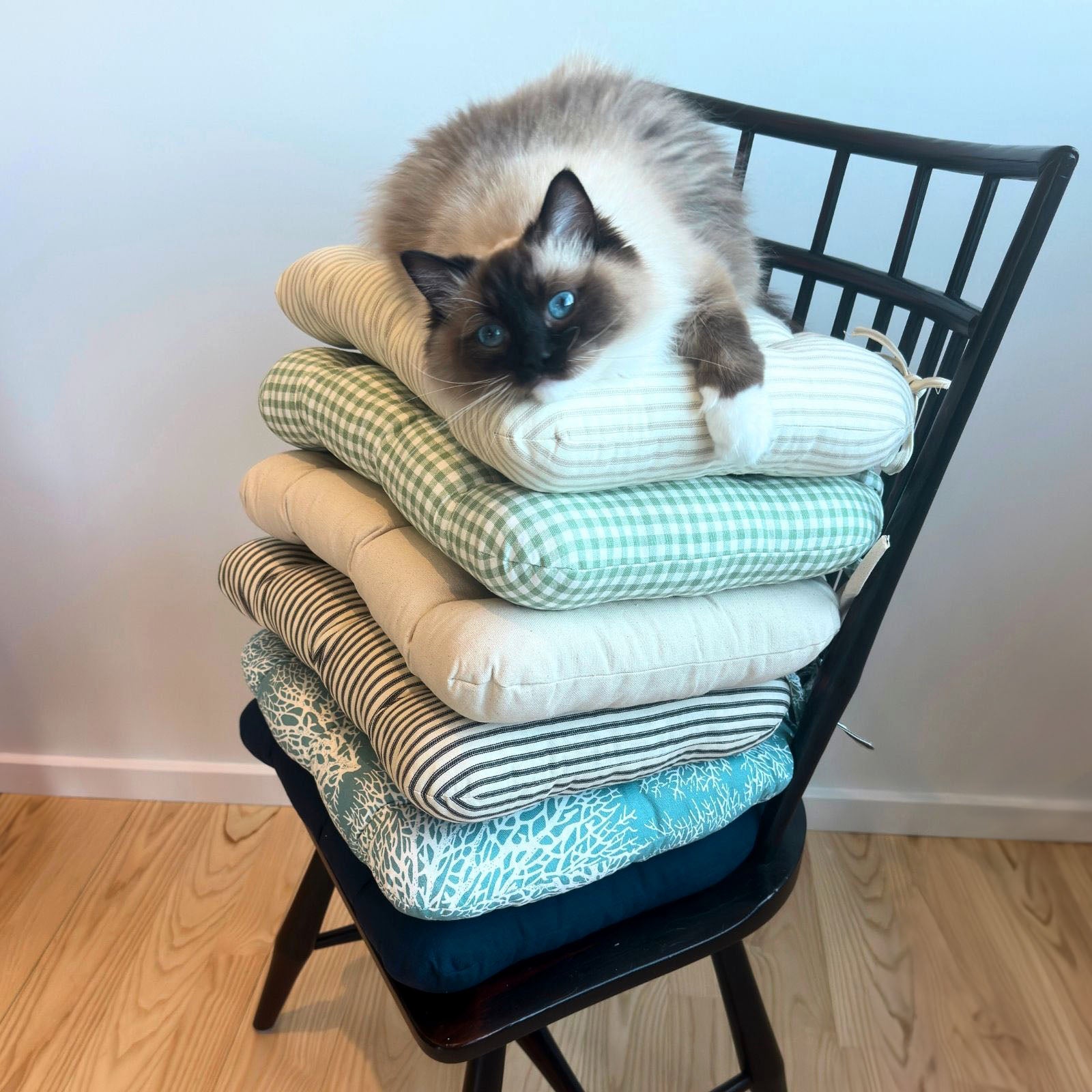 Americana Dining Chair Cushions — Made in USA, 100% Cotton