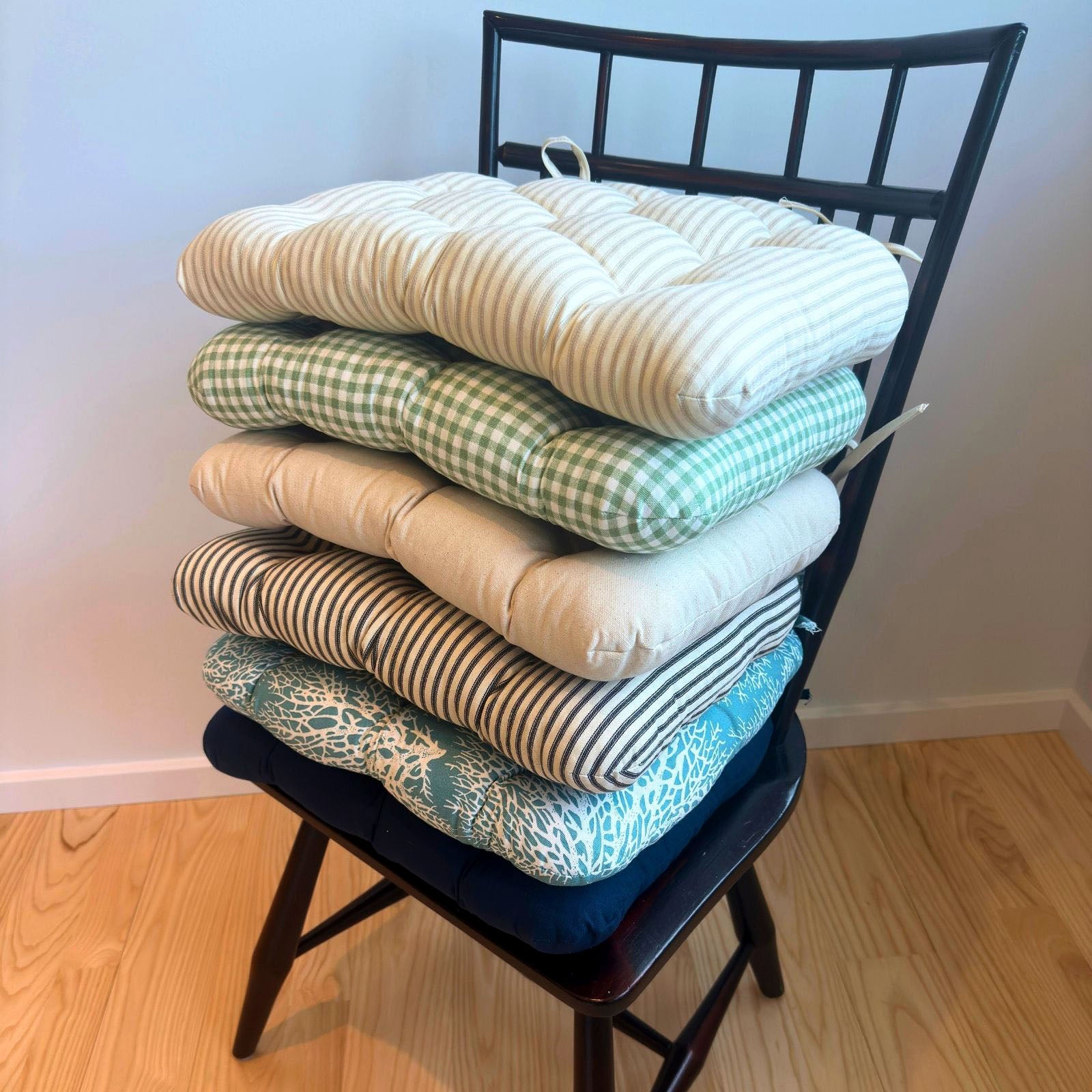 Americana Dining Chair Cushions — Made in USA, 100% Cotton