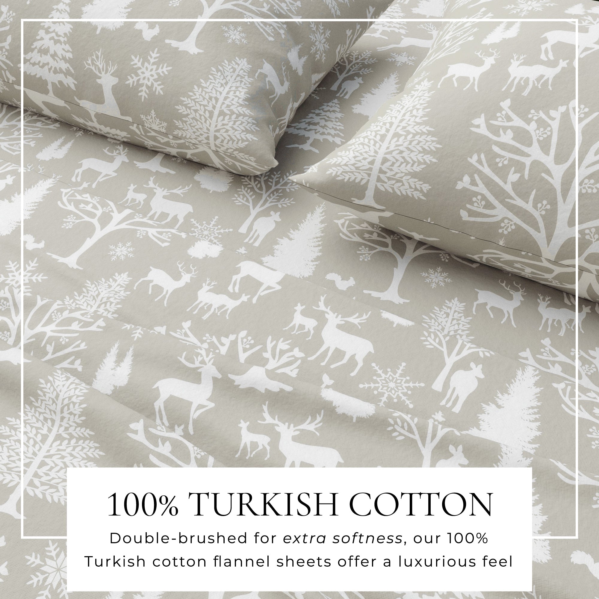 4-Piece Turkish Cotton Flannel Sheet - Lakeview Collection
