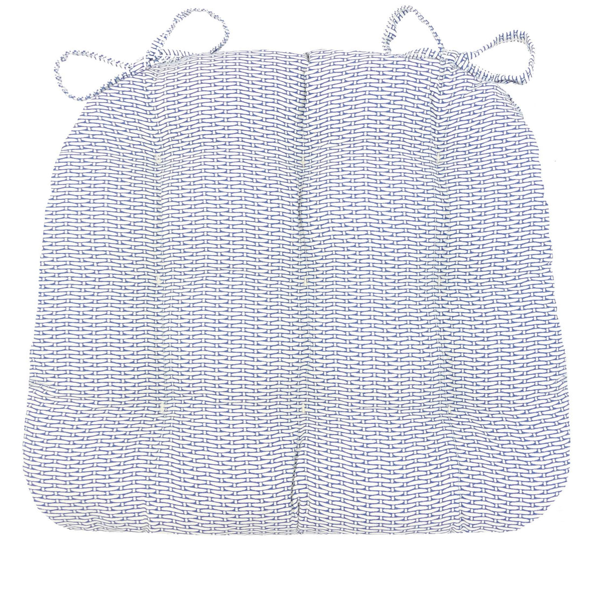 navy basketweave dining chair cushions - barnett home decor