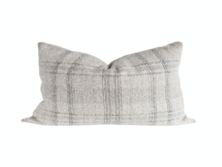 Bennett Plaid Throw Pillow Cover - Neutral - 18", 20"