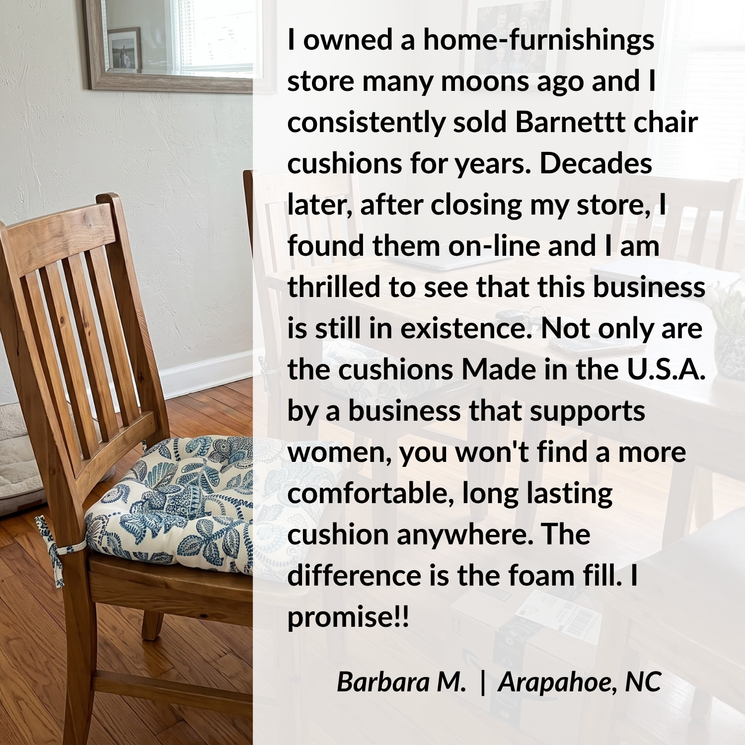 blue and white floral dining chair cushion on wood dining room chairs with barnett customer reviews