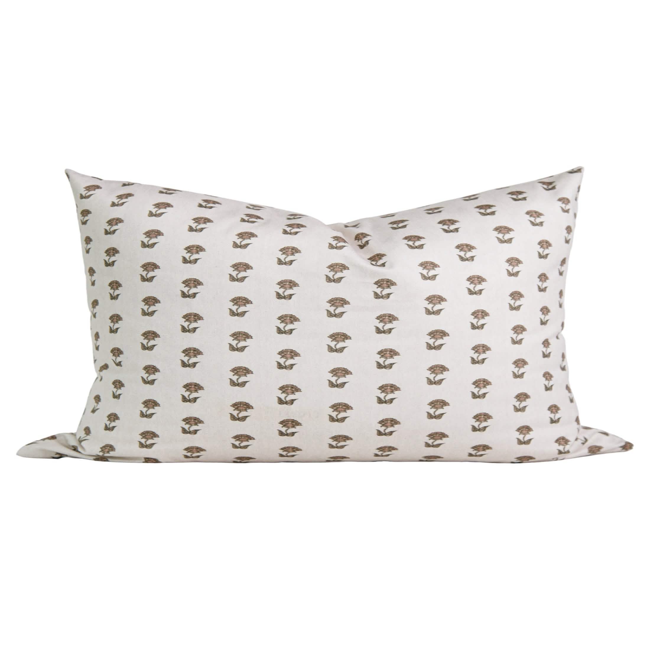 Clara Floral Throw Pillow Cover - 16", 18", 20"