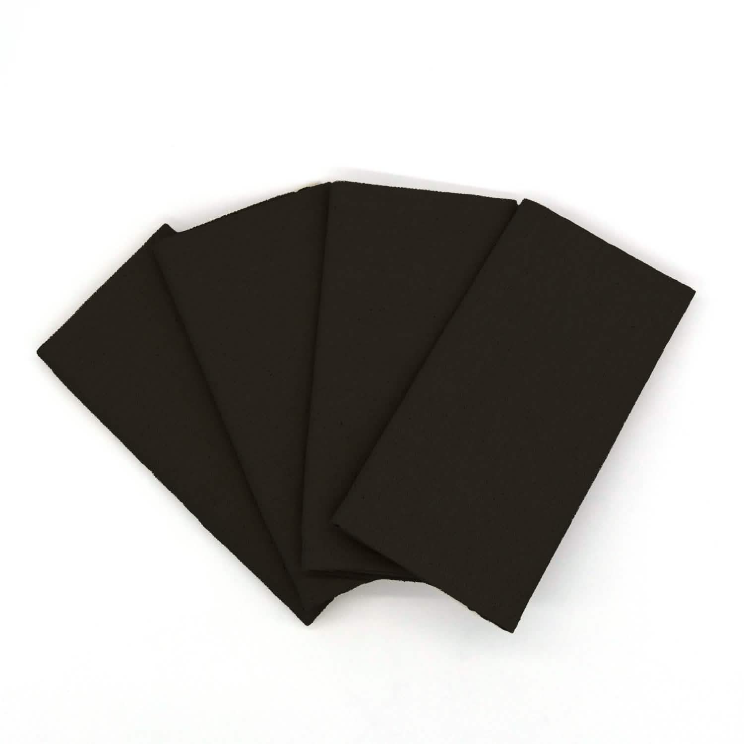 black cotton napkins