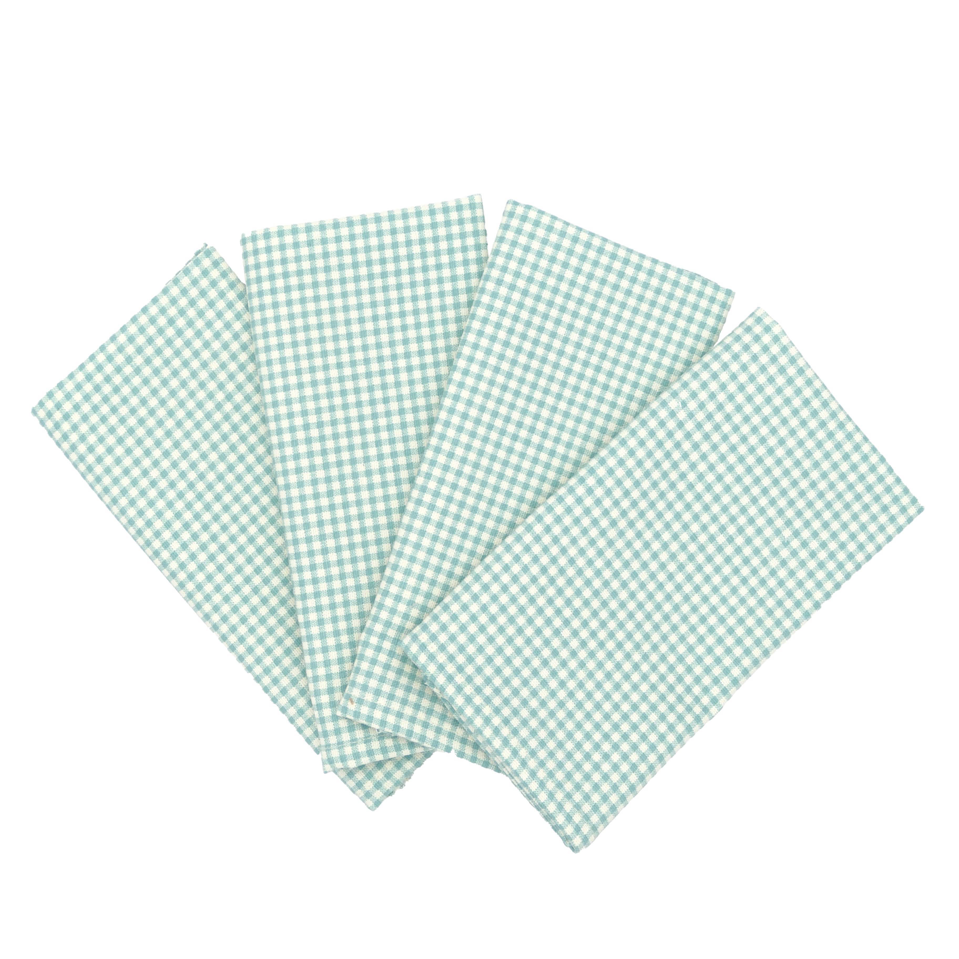 Madrid Aqua Cloth Napkins Set of 4 or Set of 8