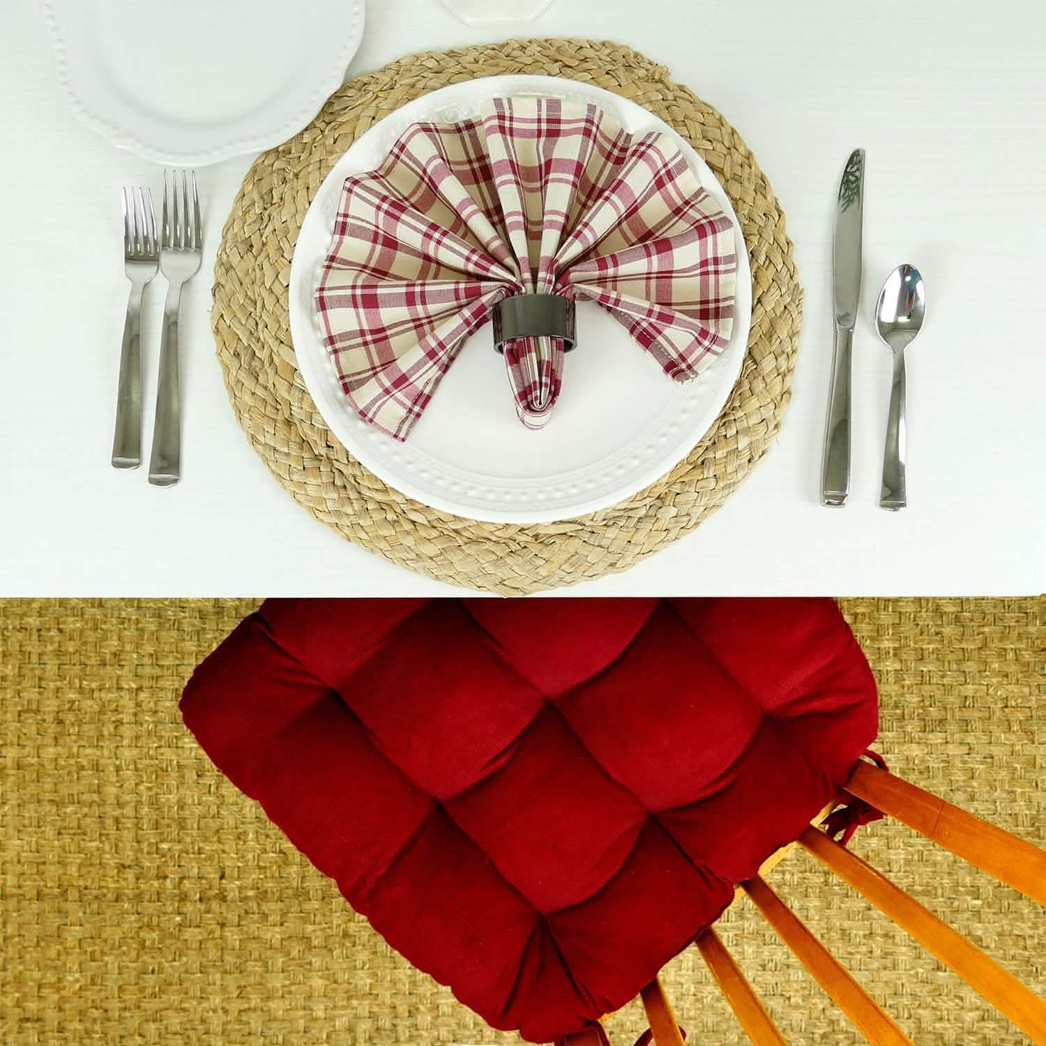 Montgomery Red Cloth Napkins Set of 8
