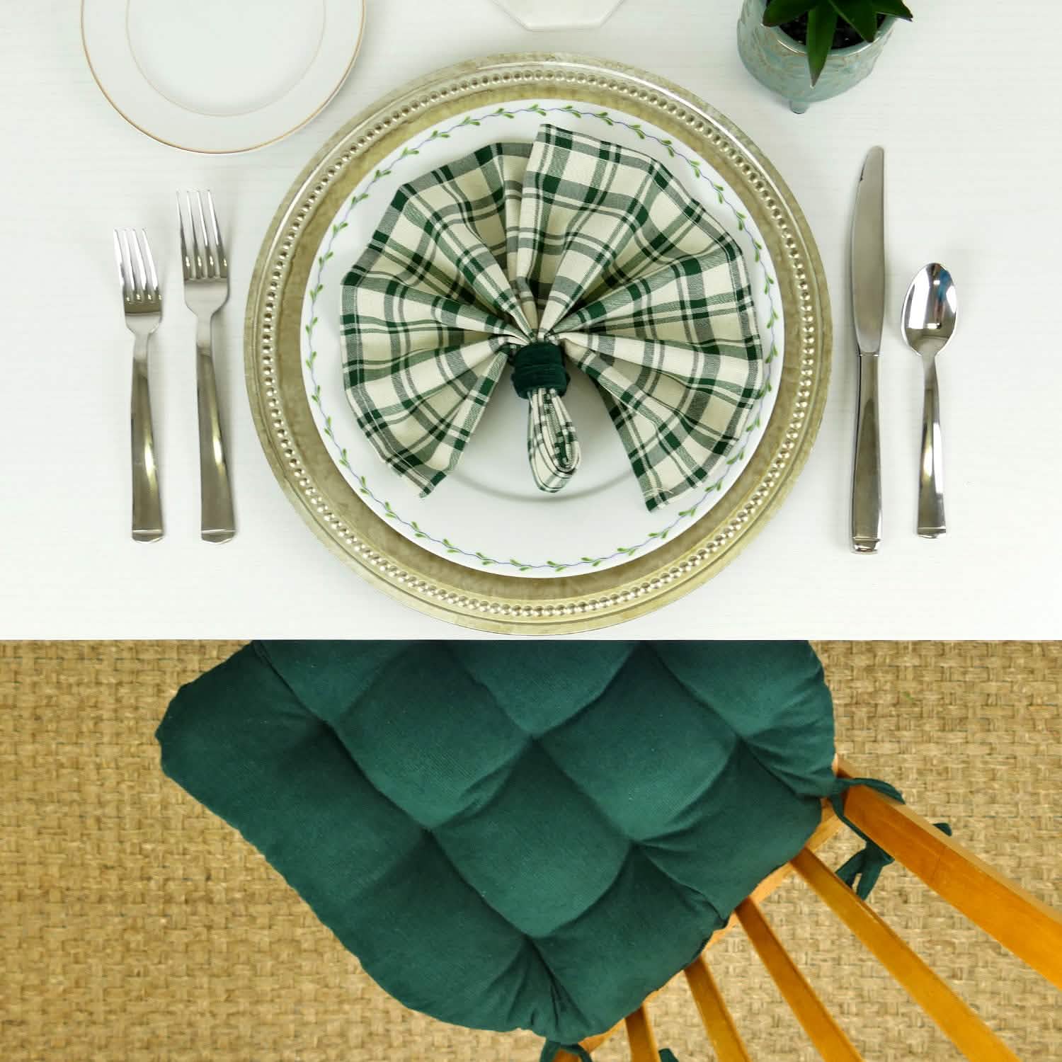 Montgomery Green Cloth Napkins Set of 4 or Set of 8