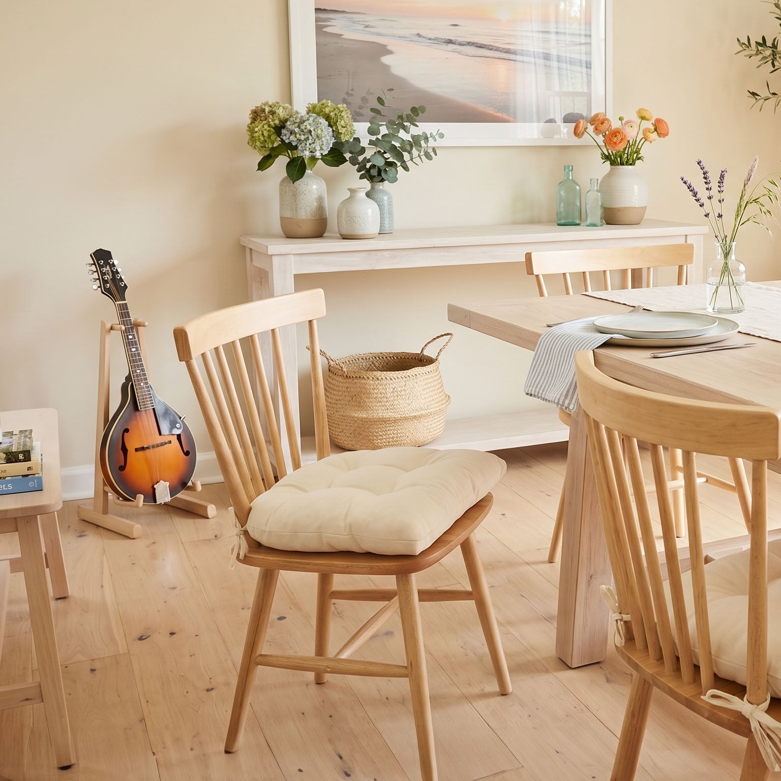 Cotton Duck Natural Extra-Thick Chair Pad