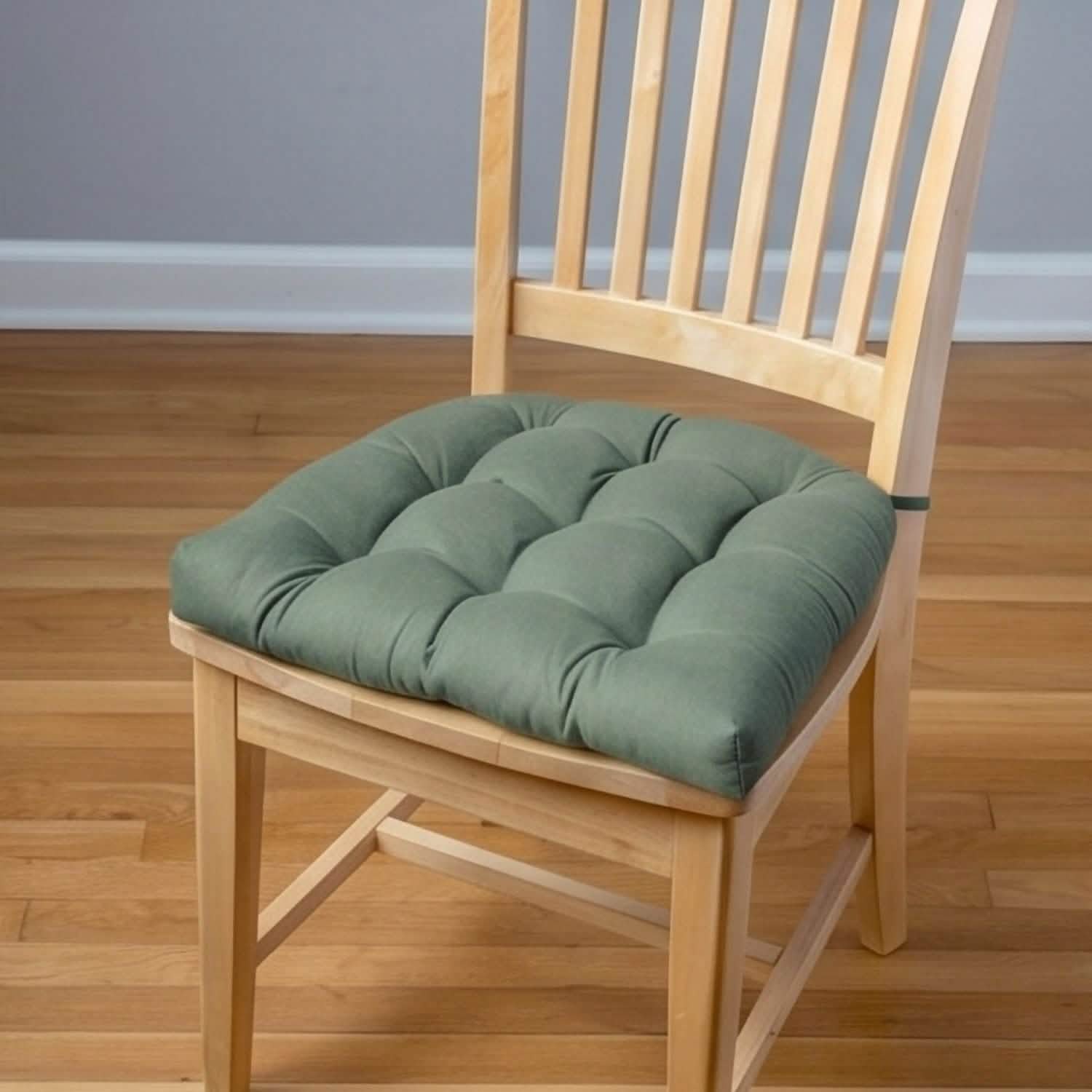 Cotton Duck Thyme Green Solid Color Dining Chair Pads - Made in USA - 100% Cotton - Machine Washable (Copy)