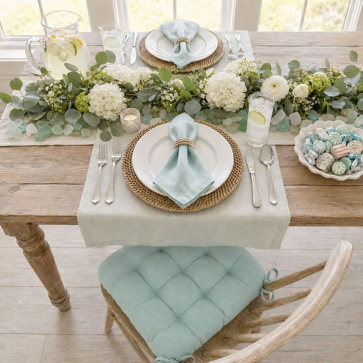Cotton Duck Spa Cloth Napkins - Set of 8