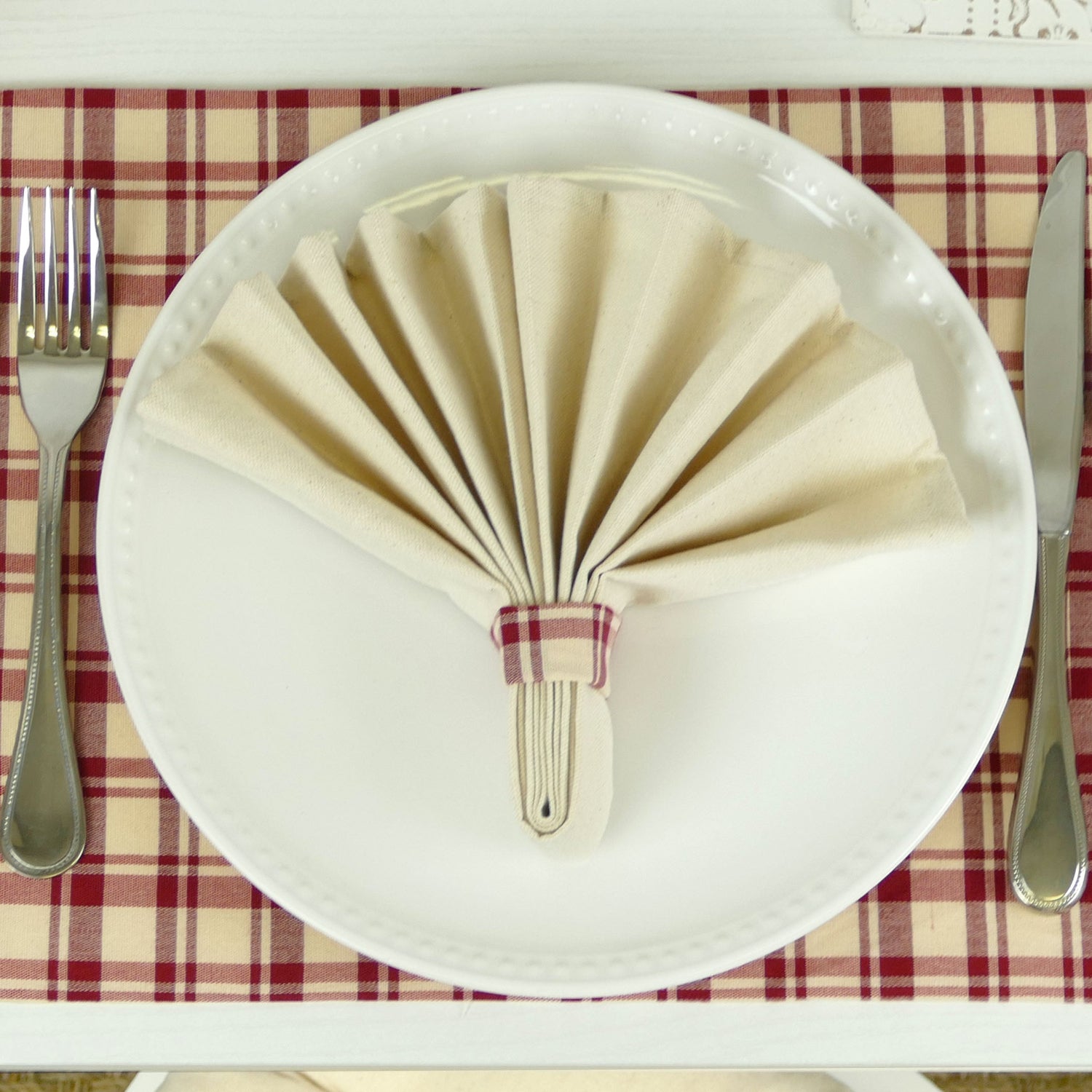 unbleached cotton cloth napkin