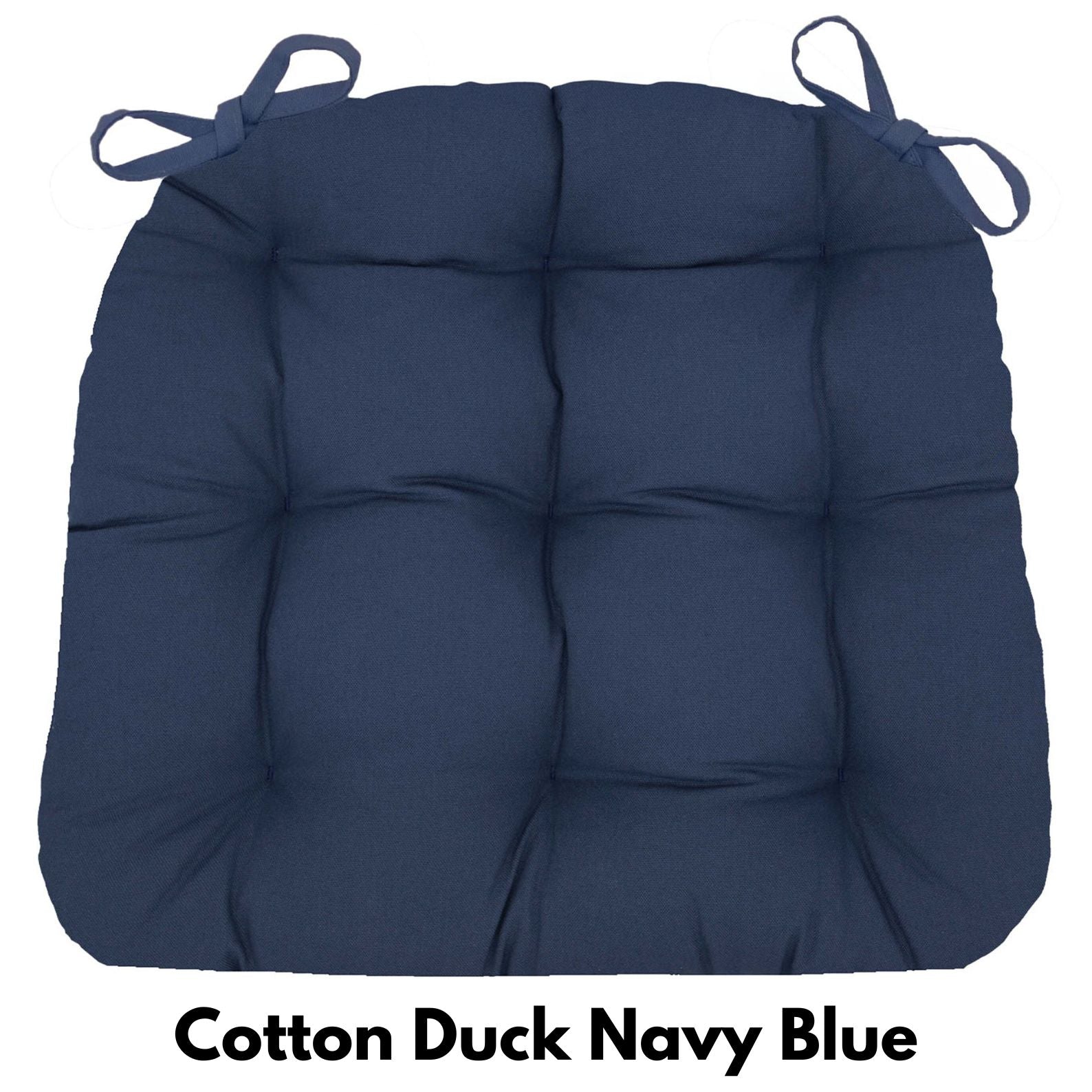 Americana Dining Chair Cushions — Made in USA, 100% Cotton