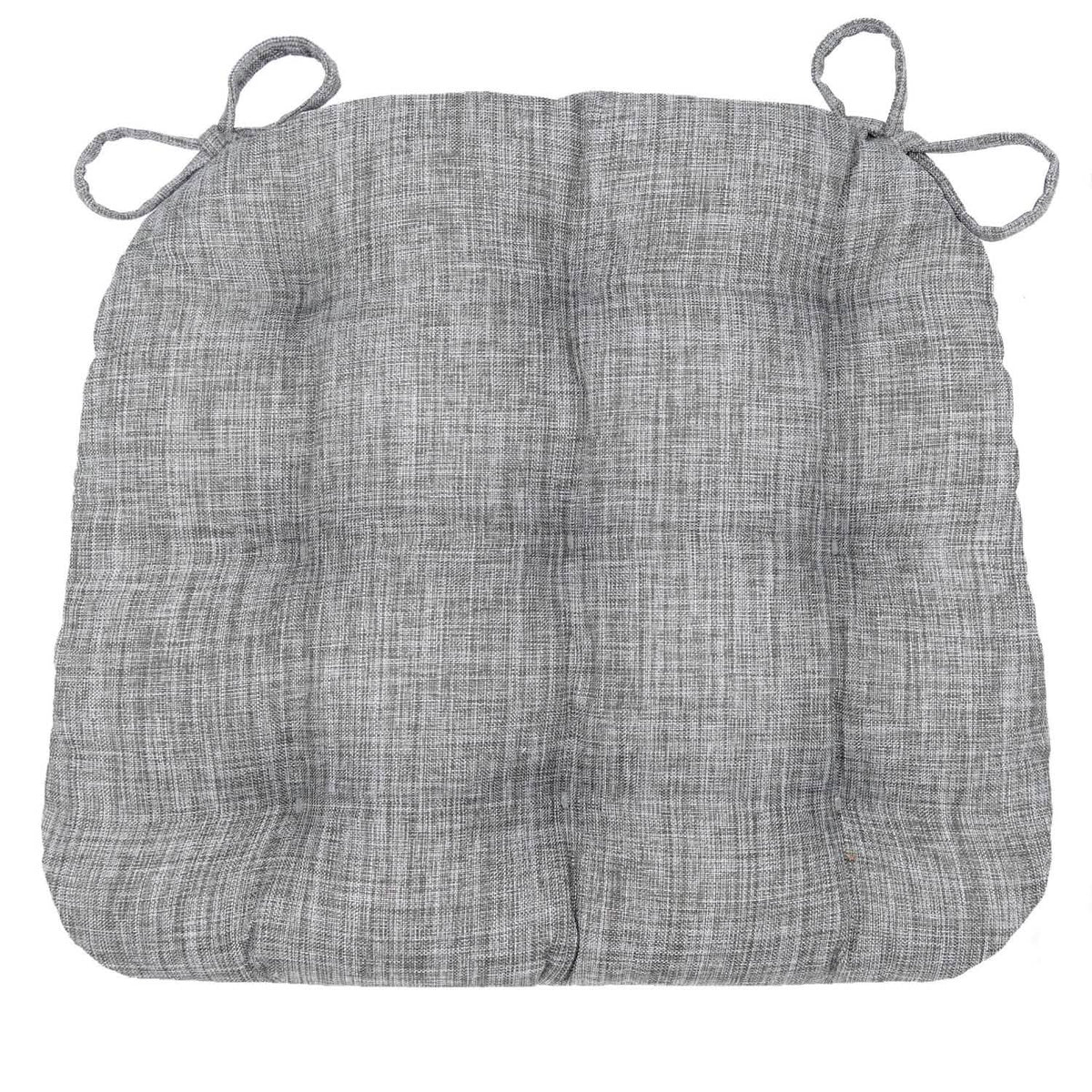 Hayden Pewter Grey Dining Chair Cushions - Barnett Home Decor - Grey - Smoke - Silver - Gun Metal