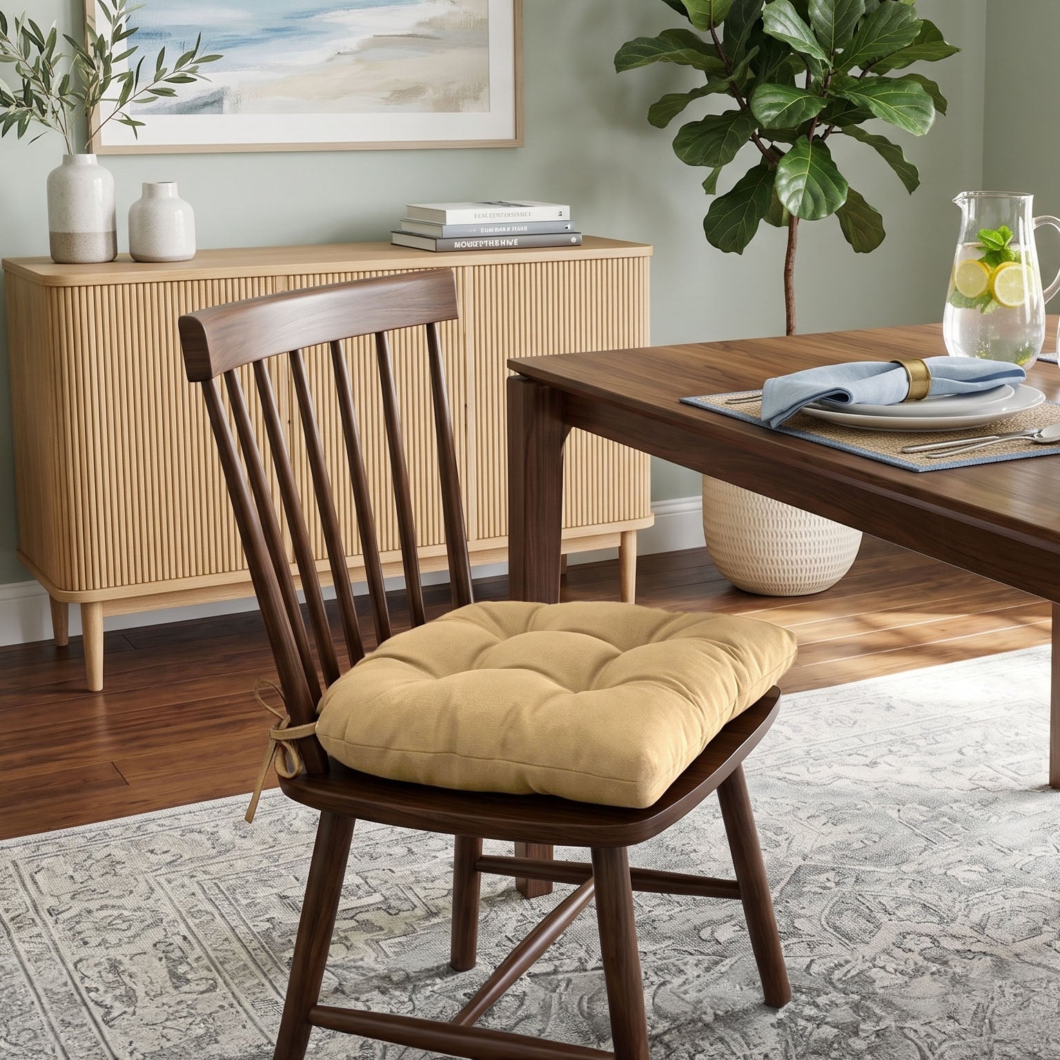 Cotton Duck Tan Extra-Thick Chair Pad