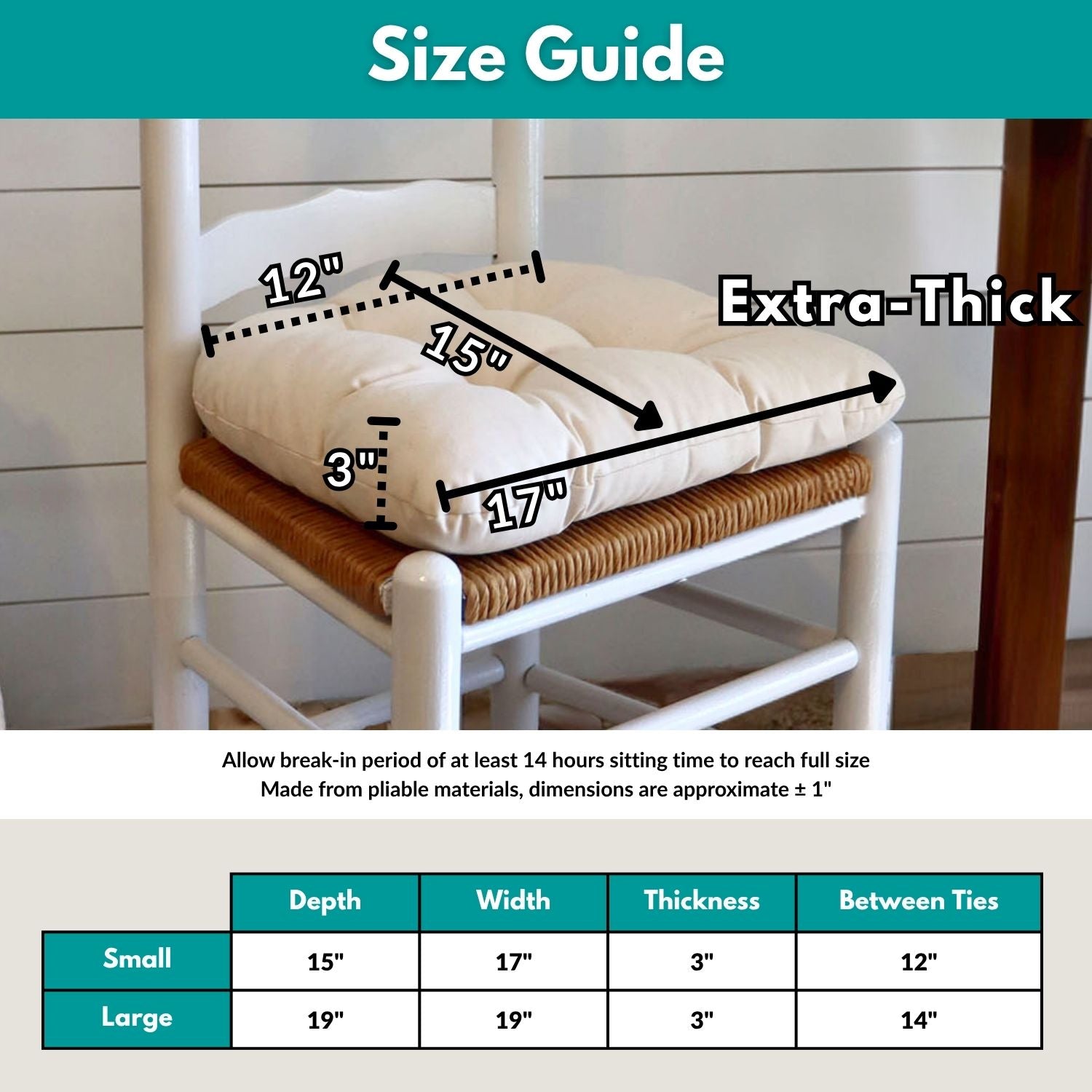 Solid Country Chair Pad