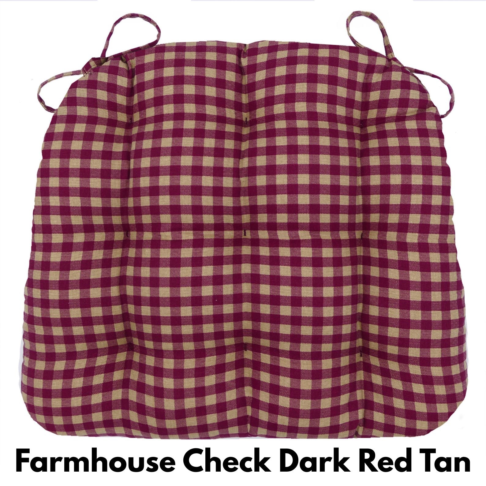 Americana Dining Chair Cushions — Made in USA, 100% Cotton