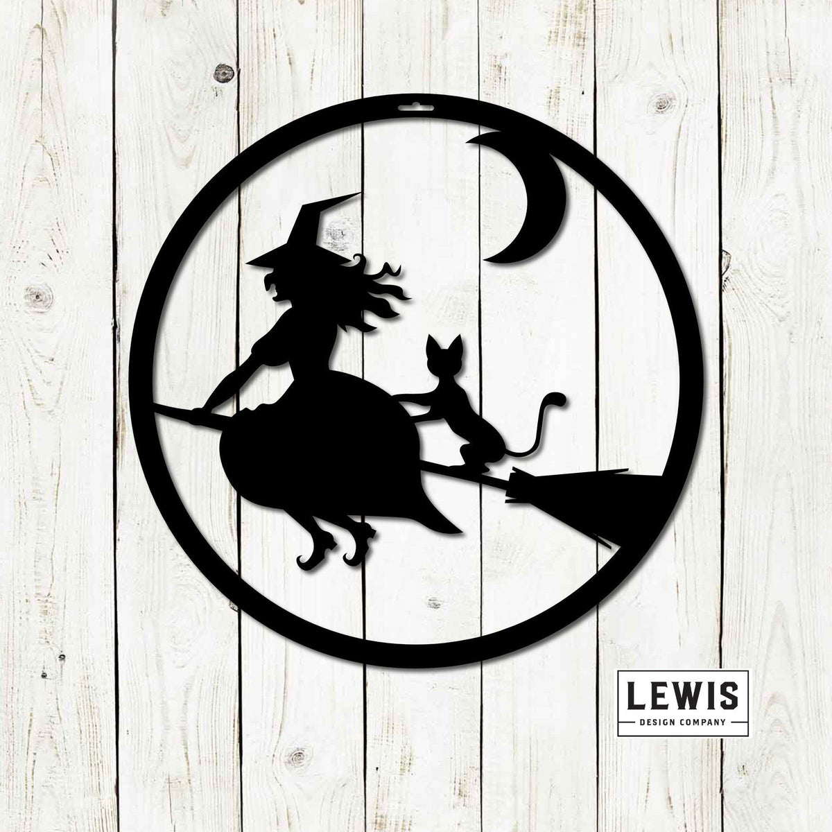 Witch Metal Sign - Halloween Door and Wall Decor