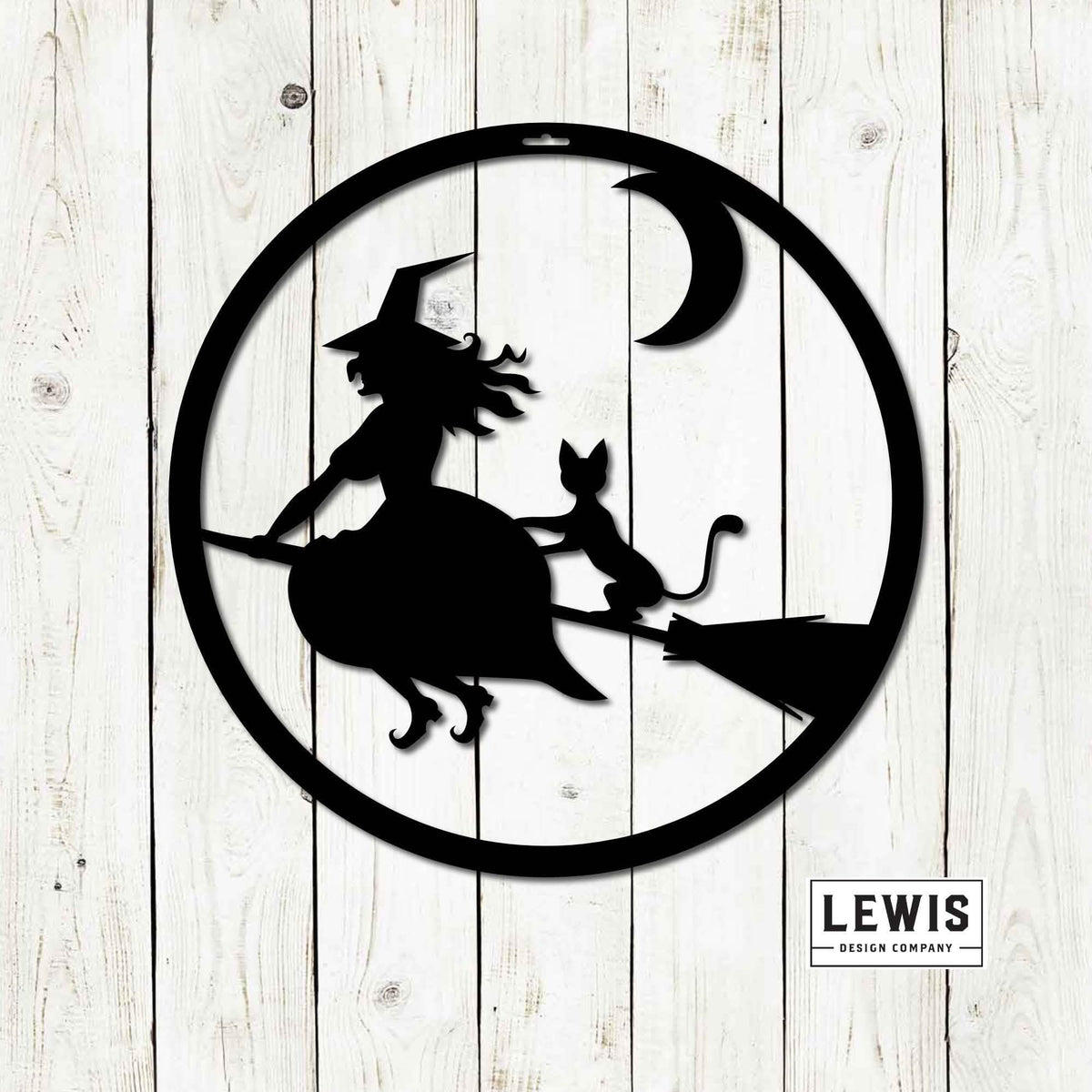 Witch Metal Sign - Halloween Door and Wall Decor