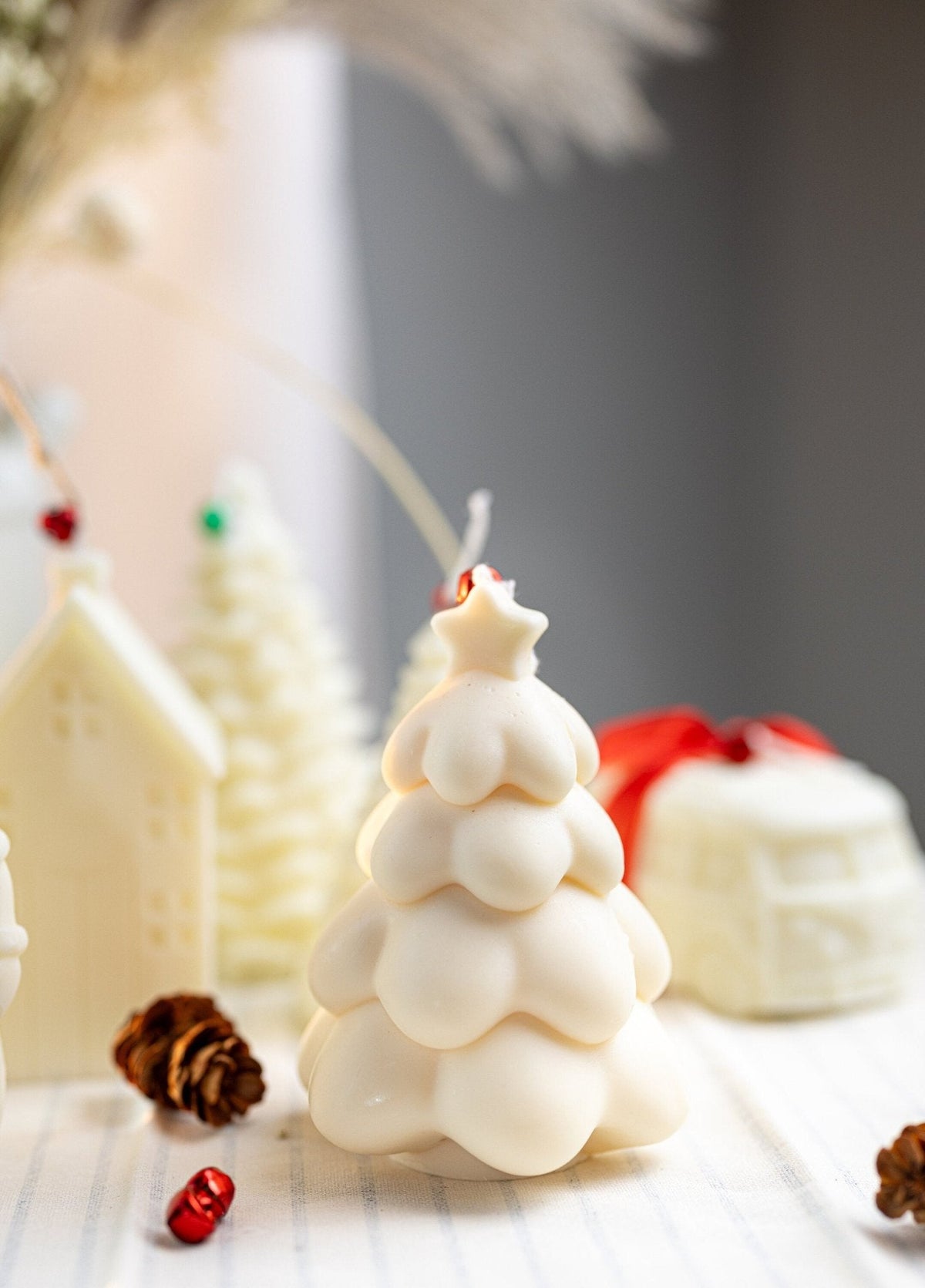 Christmas Candle Set - Christmas Tree, Snowman, Nutcracker - Soy, Scented or Unscented - Festive Holiday Candles