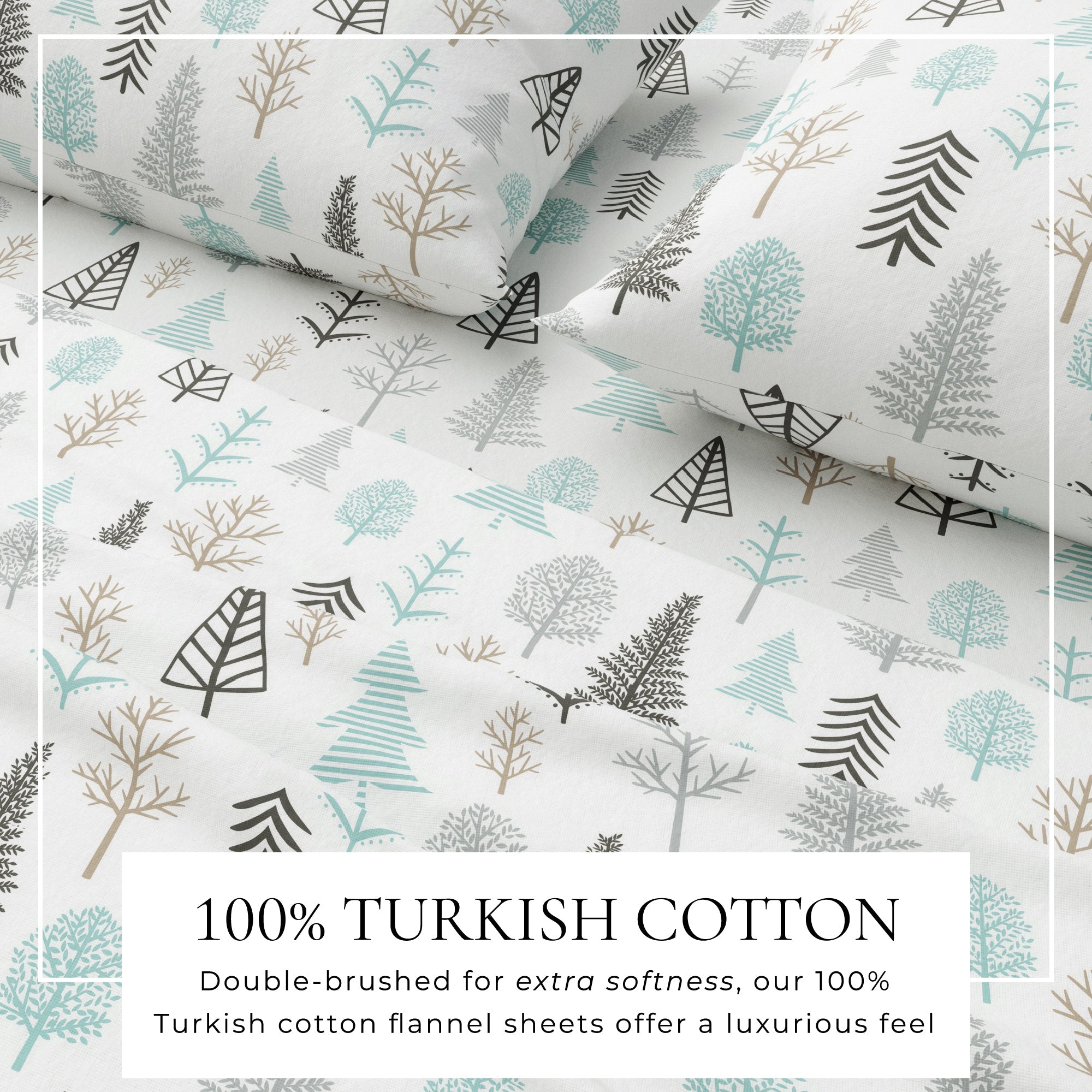 4-Piece Turkish Cotton Flannel Sheet - Lakeview Collection