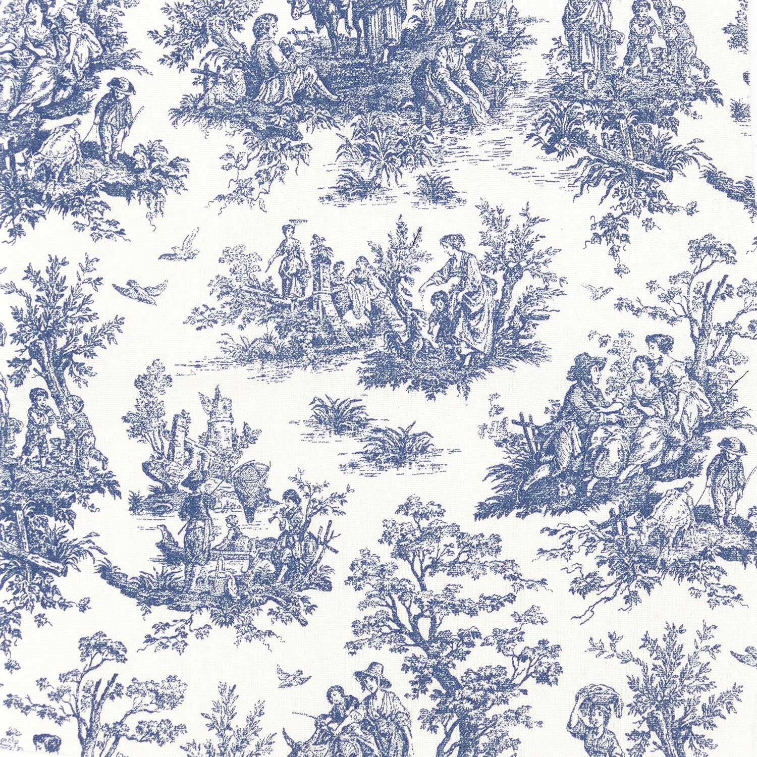 83 Jamille Toile Navy Blue 41 Swatch