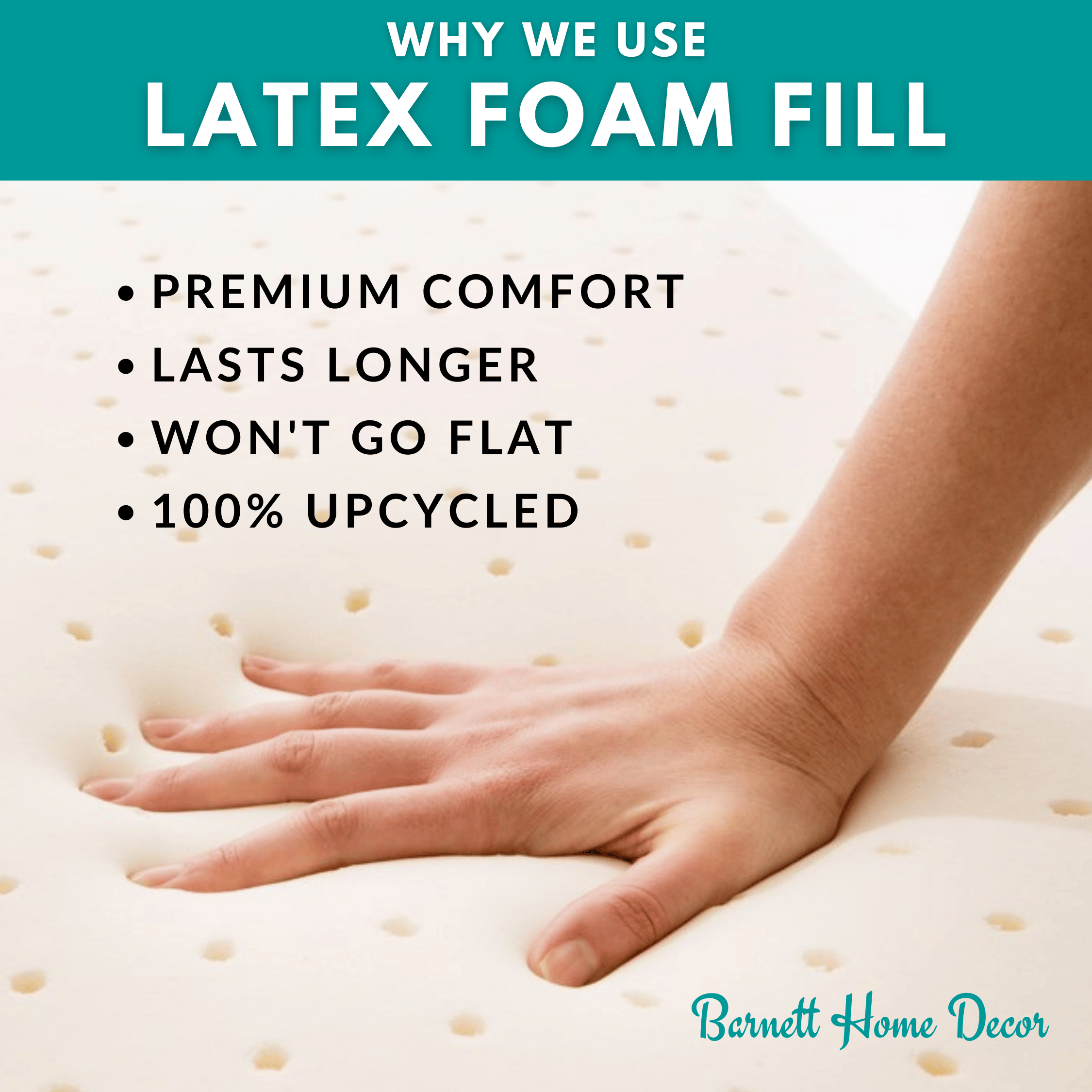 Hayden Pecan Dining Chair Pads - Latex Foam Fill - Reversible