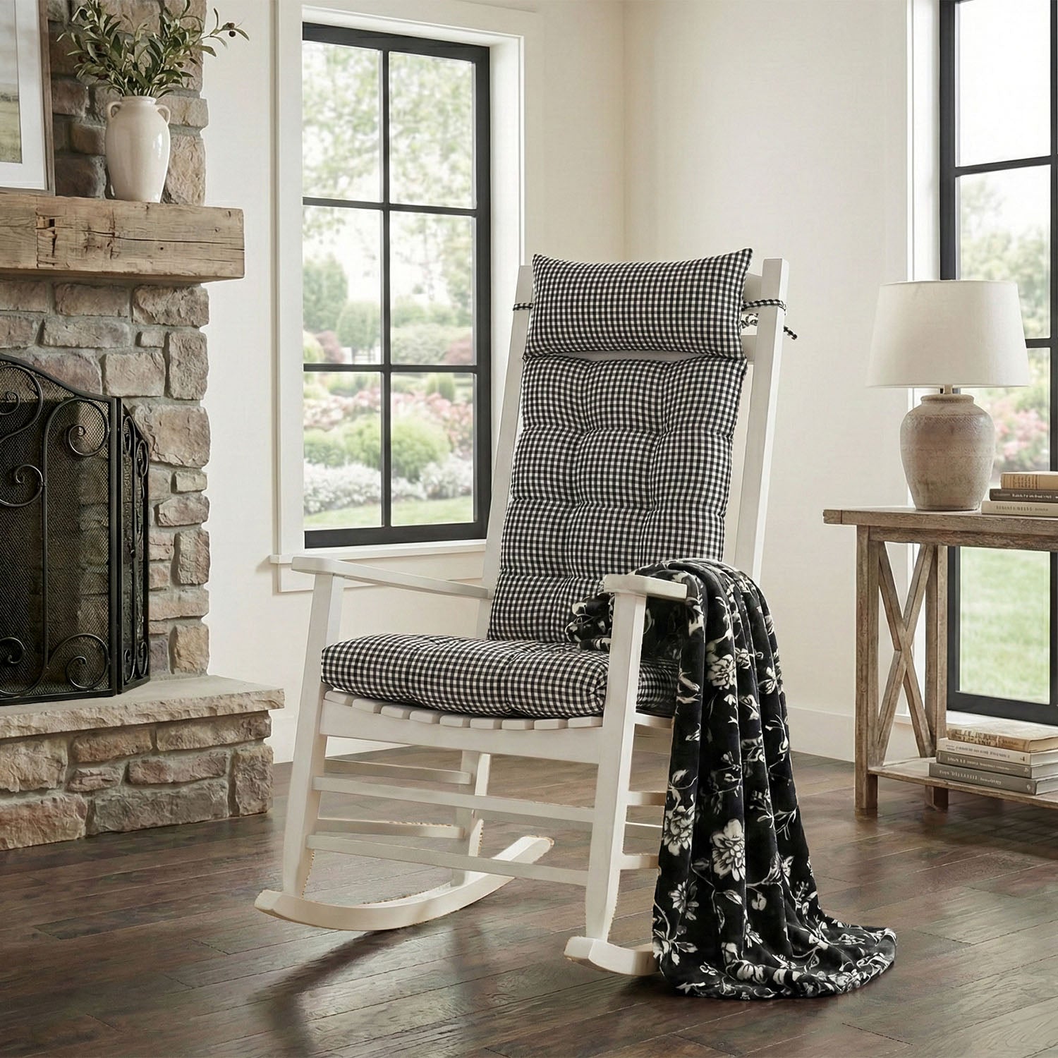 Madrid Black Rocker Back Extender Headrest Pillow