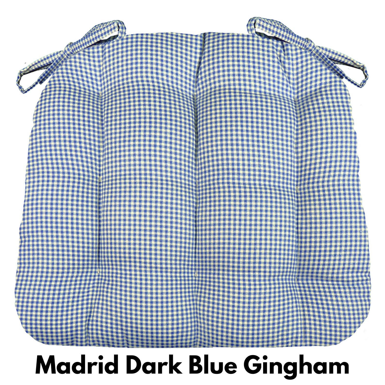 Americana Dining Chair Cushions — Made in USA, 100% Cotton