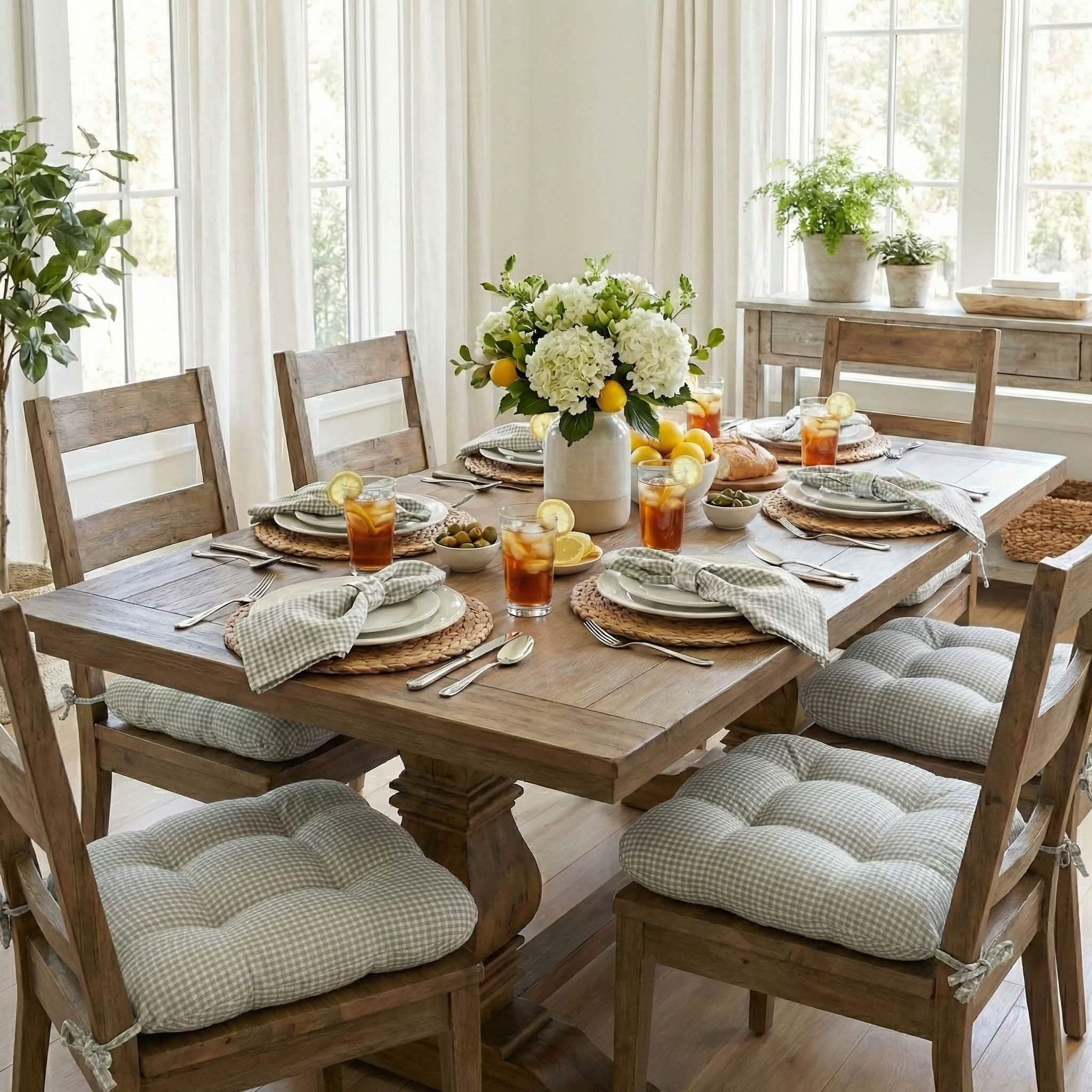 Madrid Grey Cloth Napkins - Set of 8