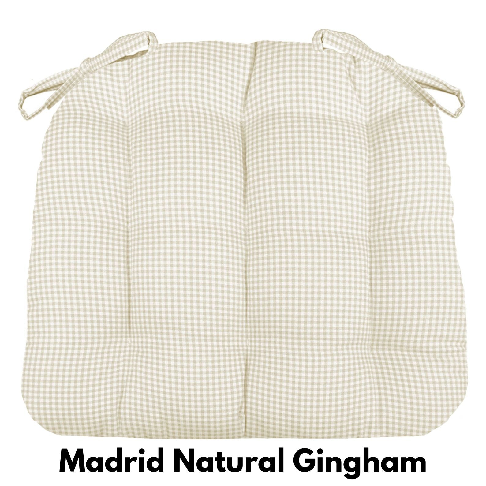 Americana Dining Chair Cushions — Made in USA, 100% Cotton