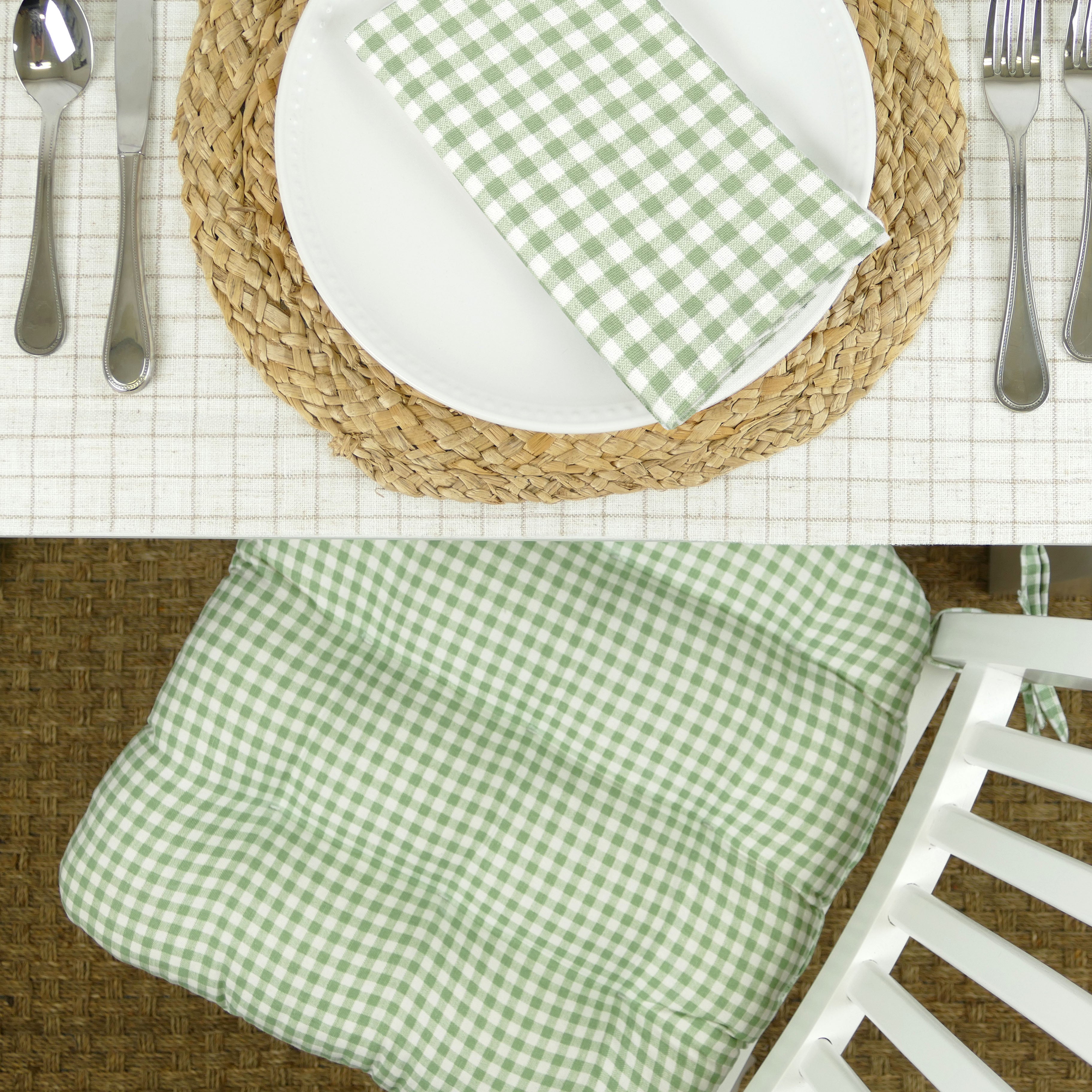 Madrid Sage Green Cloth Napkins Set of 4 or Set of 8