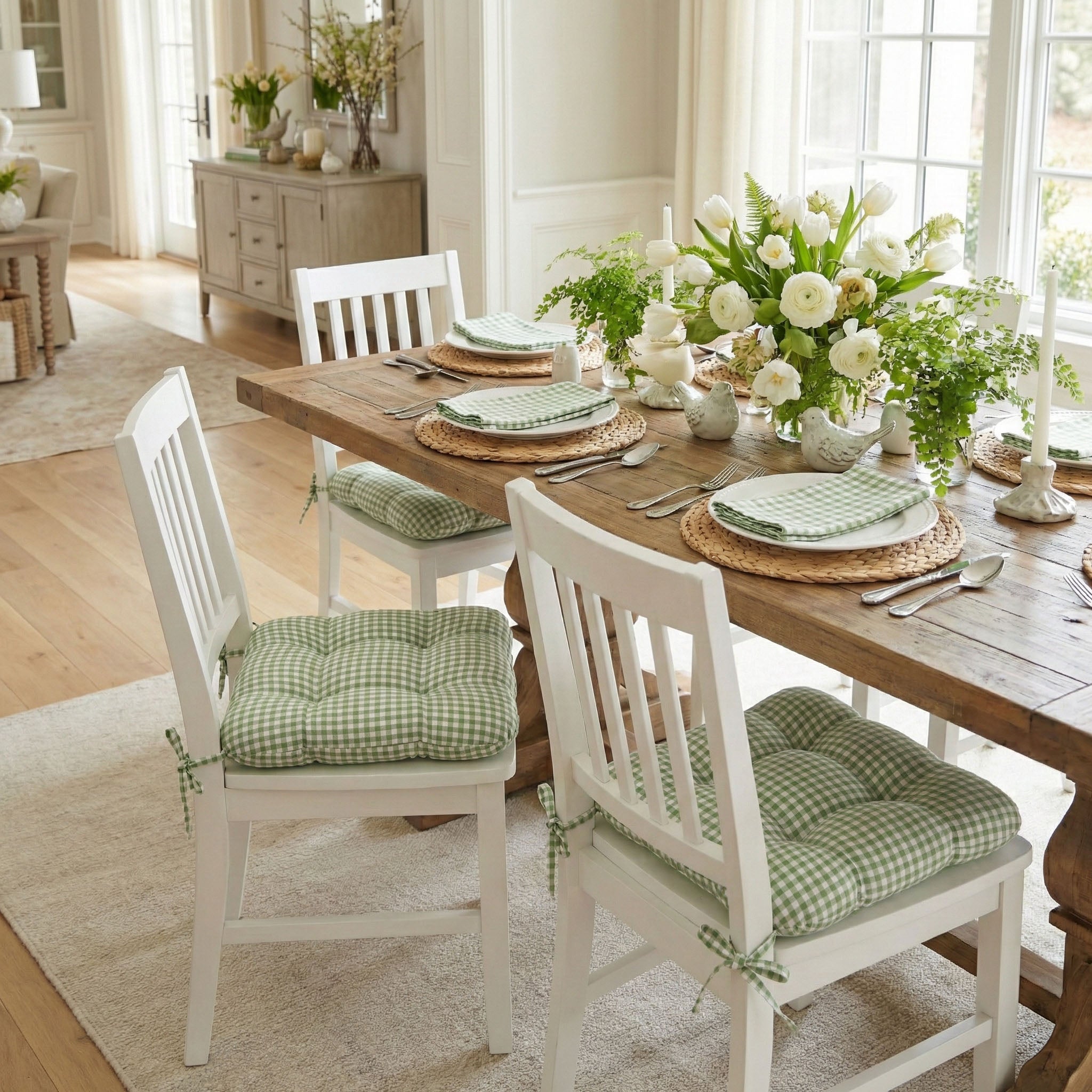 Madrid Sage Green Cloth Napkins Set of 4 or Set of 8