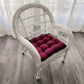 Microsuede Claret Red Dining Chair Pads - Latex Foam Fill, Reversible