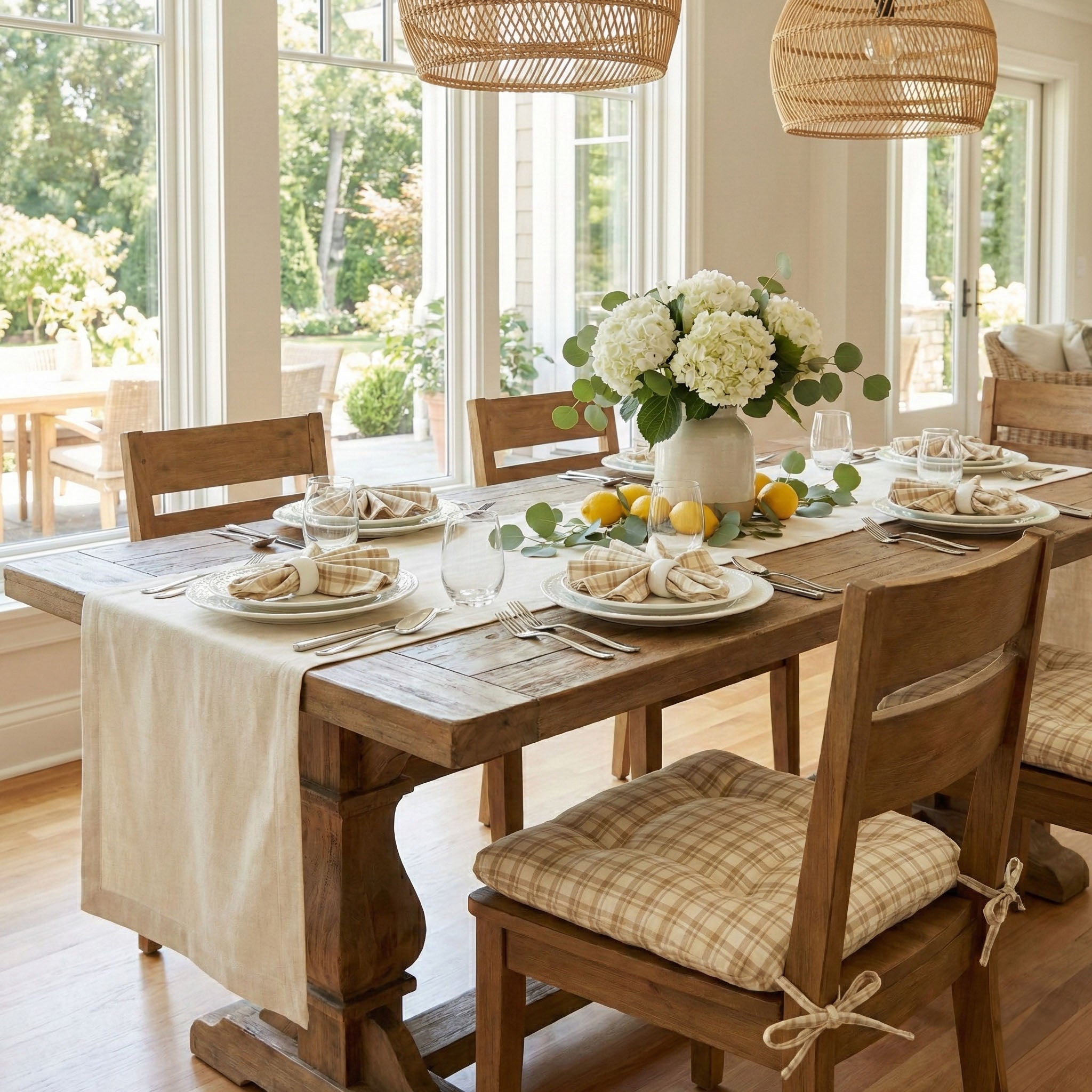 Montgomery Natural Cloth Napkins Set of 4 or Set of 8