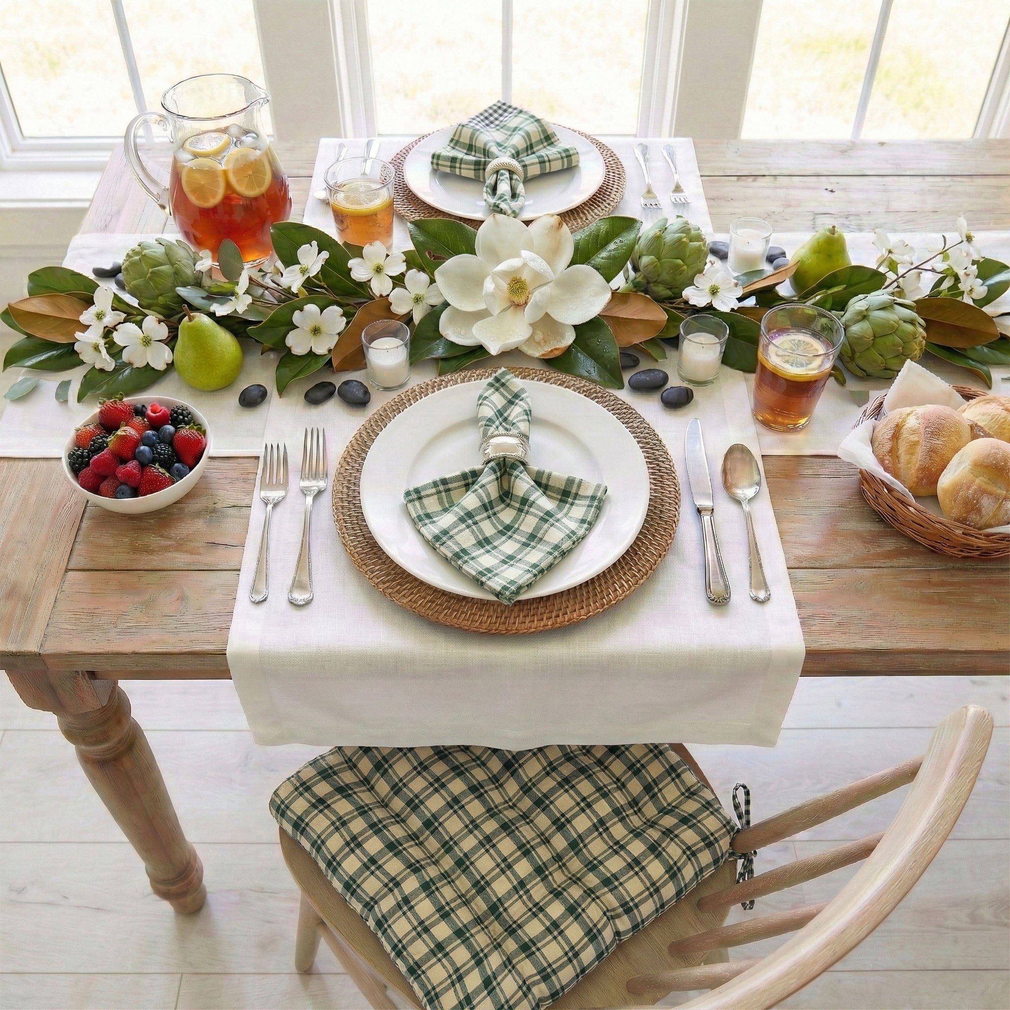 Montgomery Green Cloth Napkins Set of 4 or Set of 8