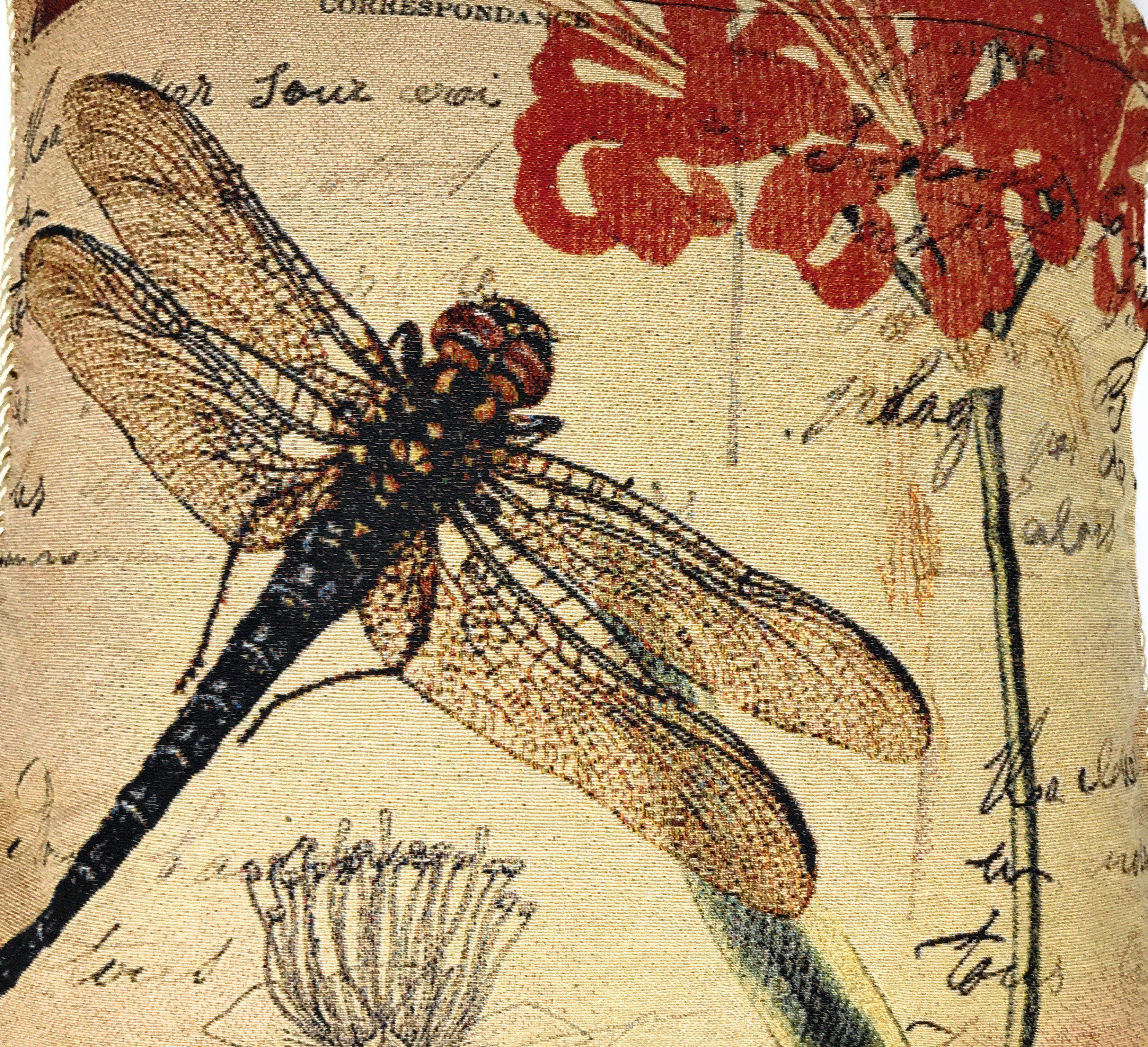 Dragonfly Dreams Tapestry Throw Pillow Covers with Inserts - 18" x 18" - Set of 2