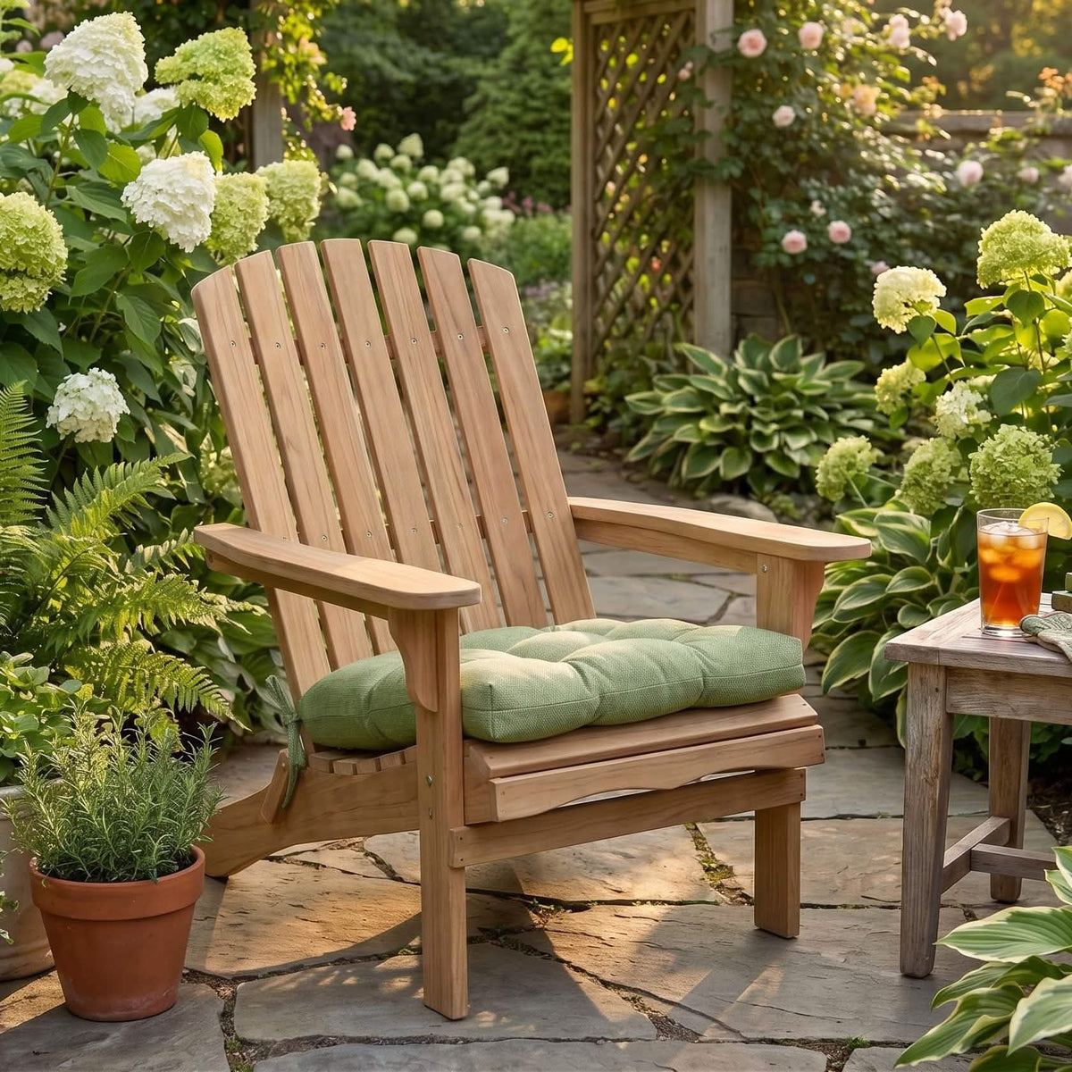 Rave Sage Adirondack Chair Cushions - Outdoor: Weather Resistant, Fade Resistant