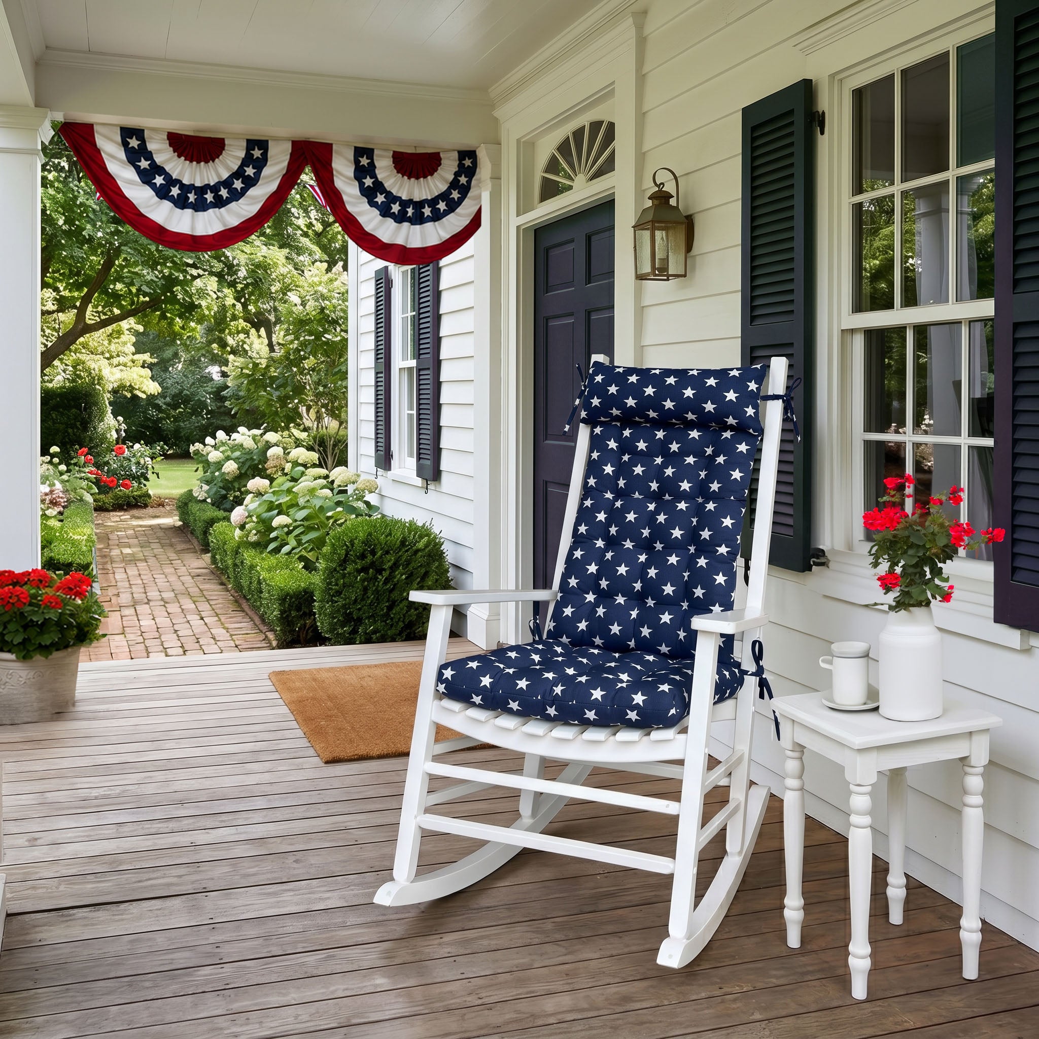 Stars Navy Rocker Back Extender Pillow - Headrest Pillow