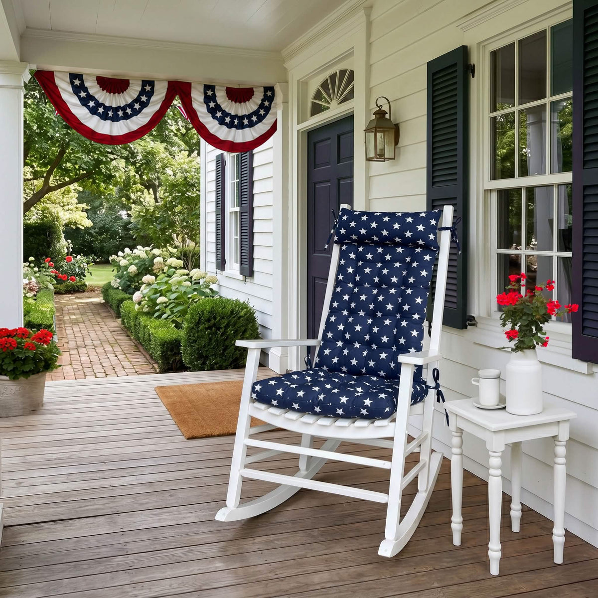 Stars Navy Rocker Back Extender Pillow - Headrest Pillow