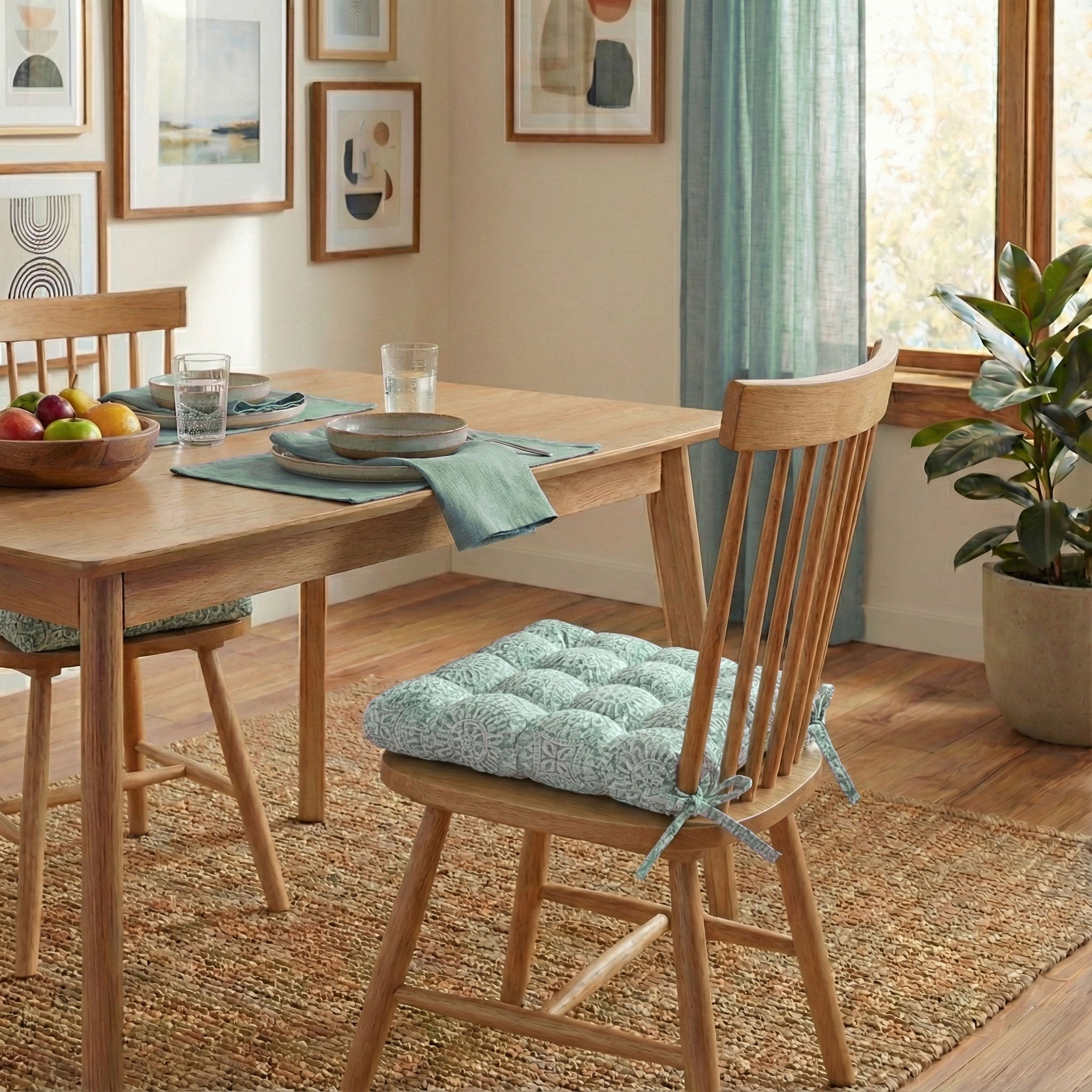 Tibet Spa Dining Chair Pad - Latex Foam Fill - Made in USA