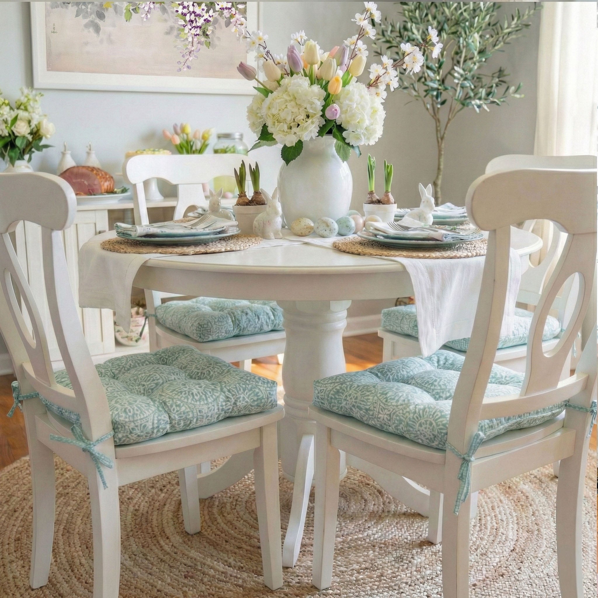 Tibet Spa Dining Chair Pad - Latex Foam Fill - Made in USA