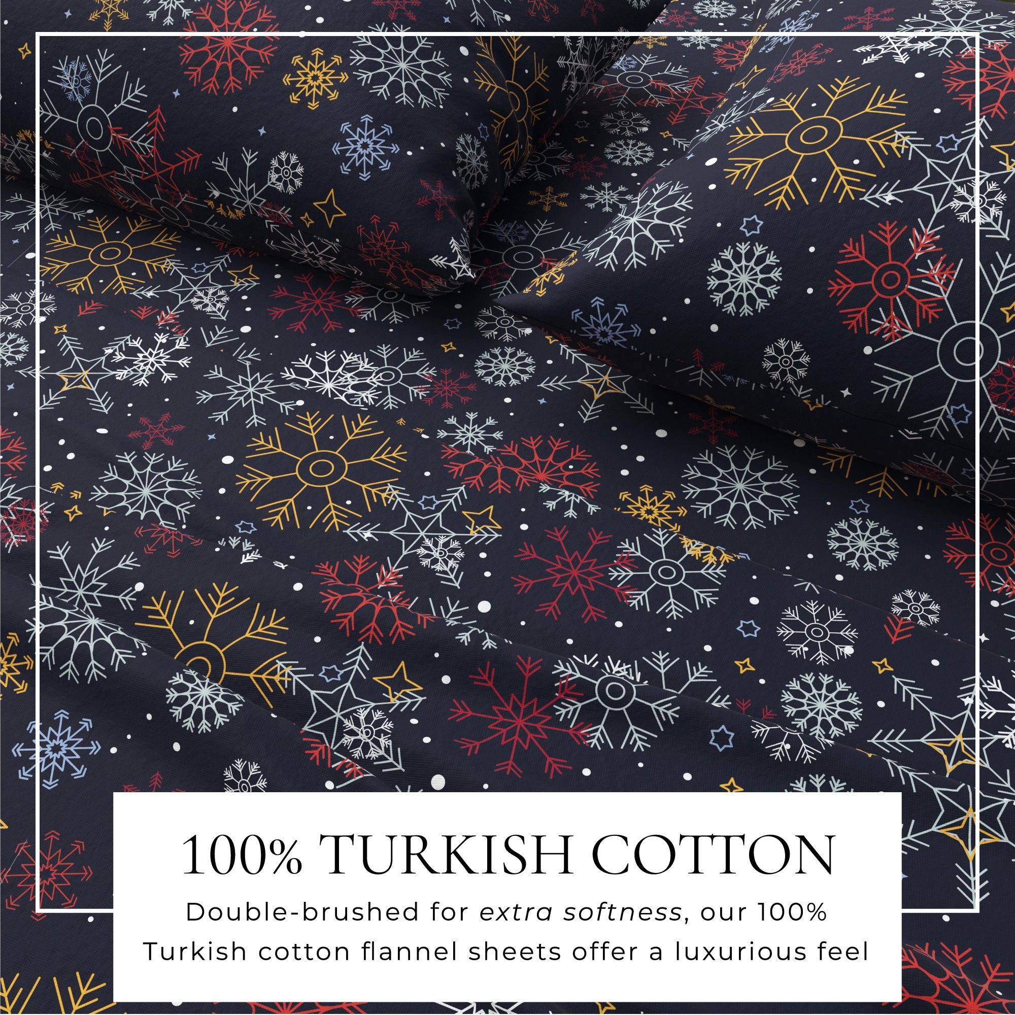 4-Piece Turkish Cotton Flannel Sheet - Lakeview Collection