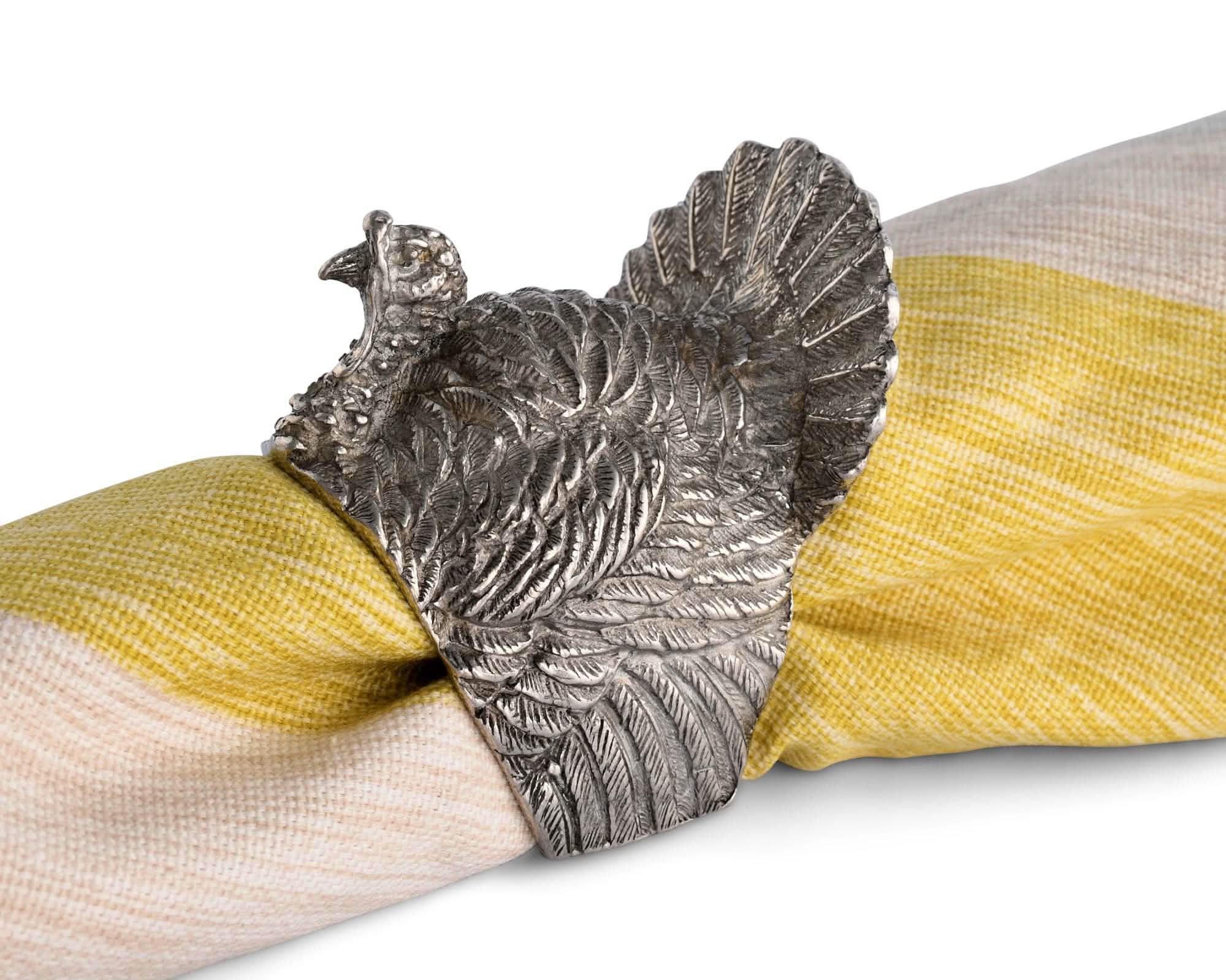 Turkey Napkin Ring - Pewter